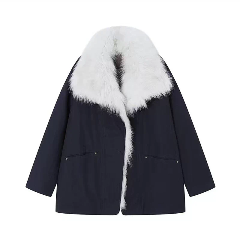 Fox Fur Collar Down Parka - Image 3