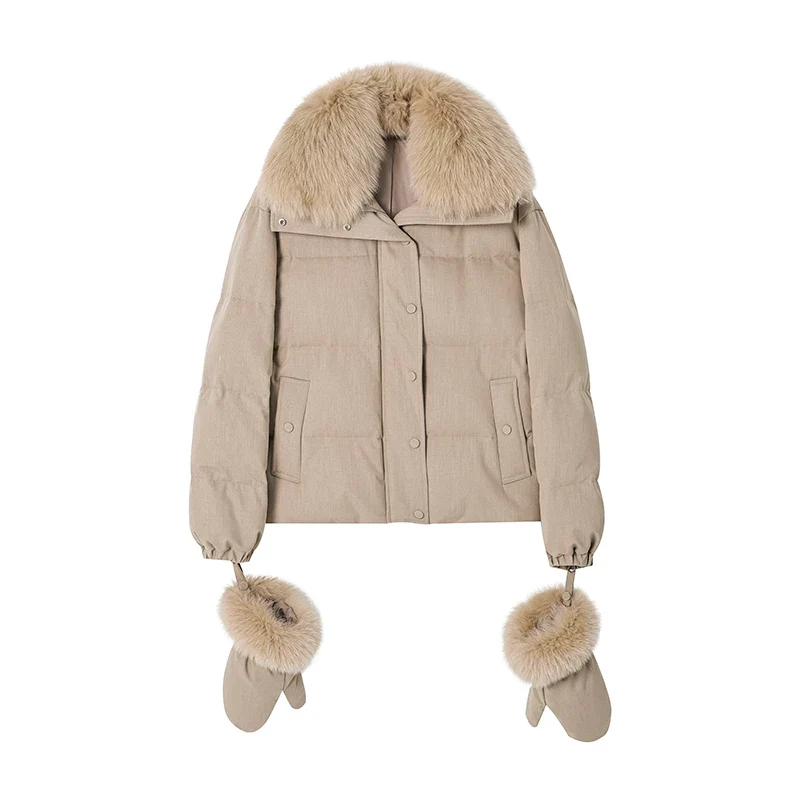 Fox Fur Collar Down Parka - Image 2