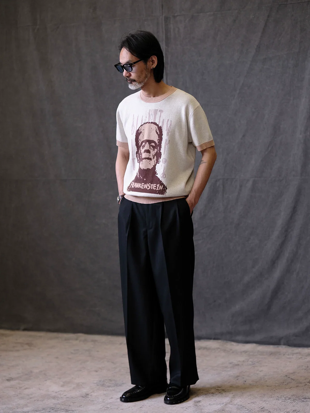 Frankenstein Jacquard Knit Tee - Image 4