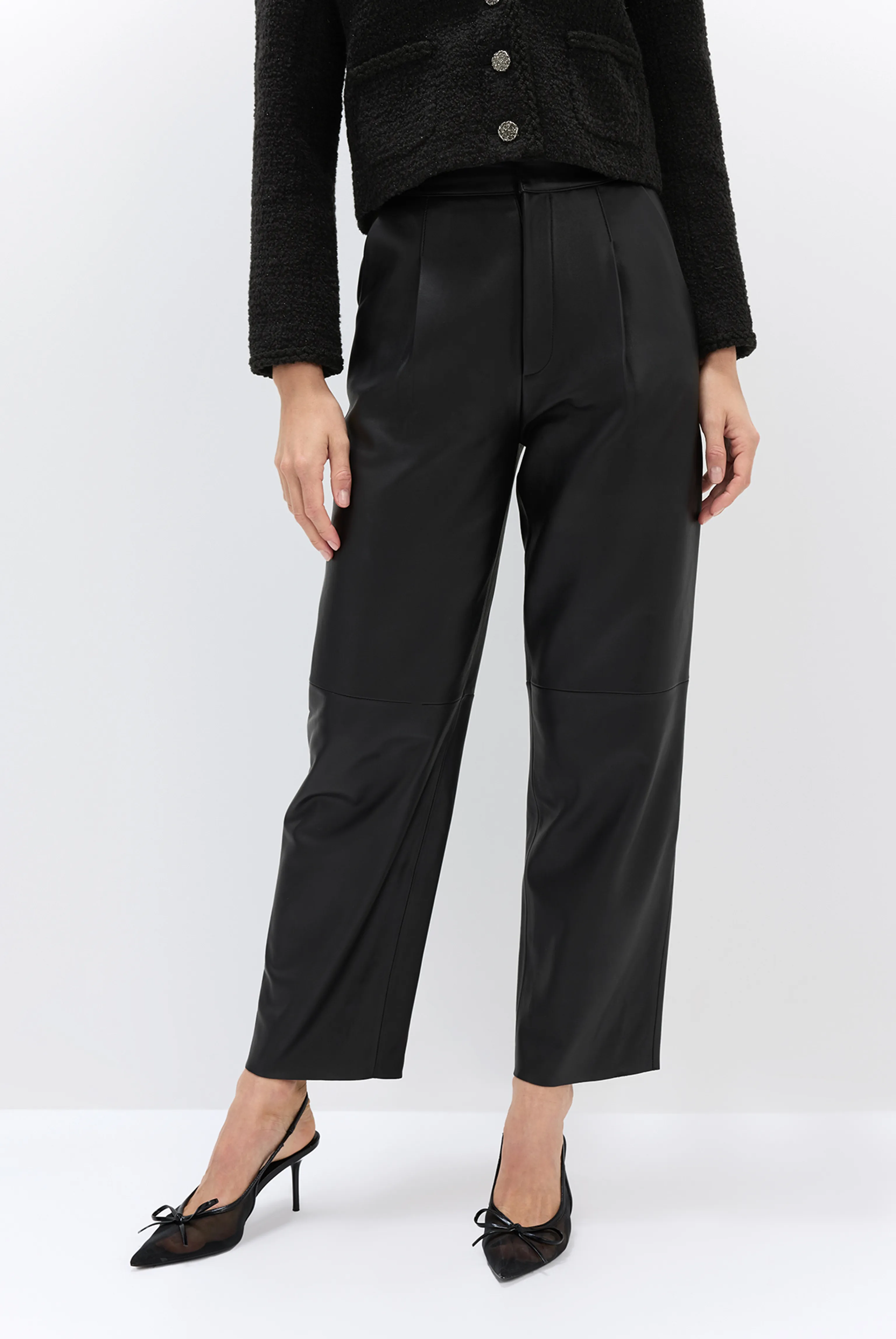 Frankie Italian Lambskin Tapered Pants