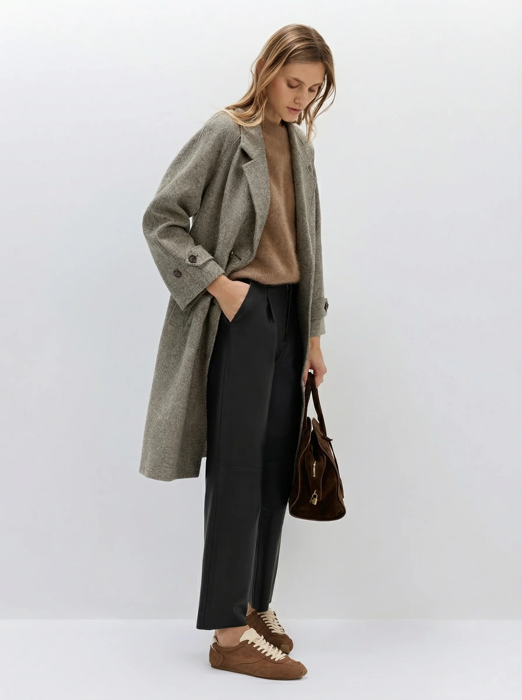 Frankie Italian Lambskin Tapered Pants - Image 4