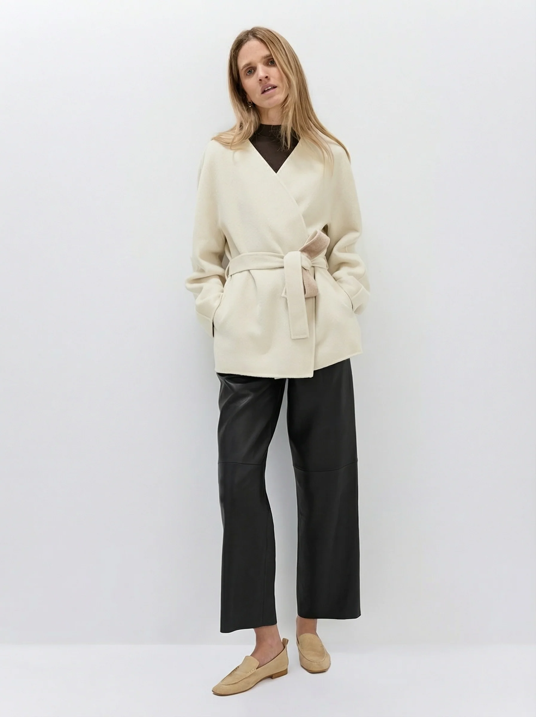 Frankie Italian Lambskin Tapered Pants - Image 5