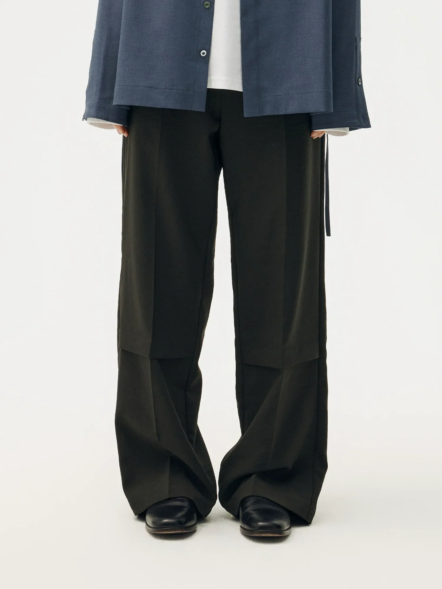 Freddie Textured Straight-Leg Trousers