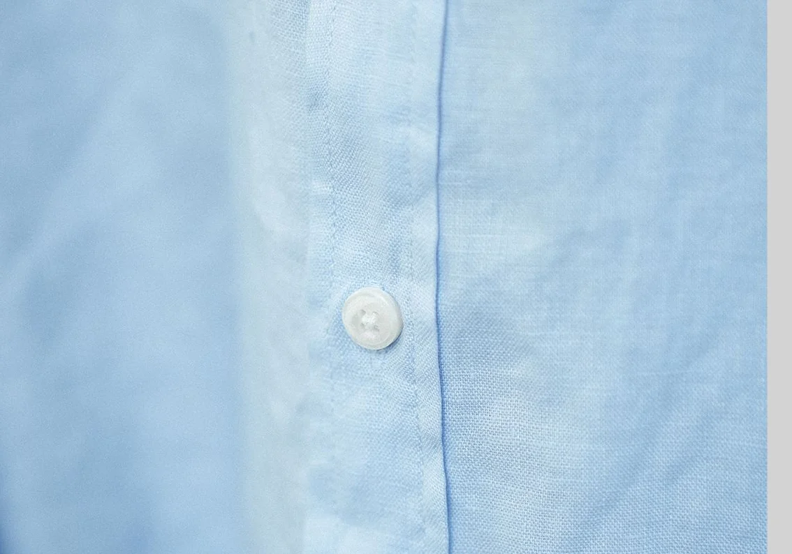French Linen Button-Up Shirt - Image 7