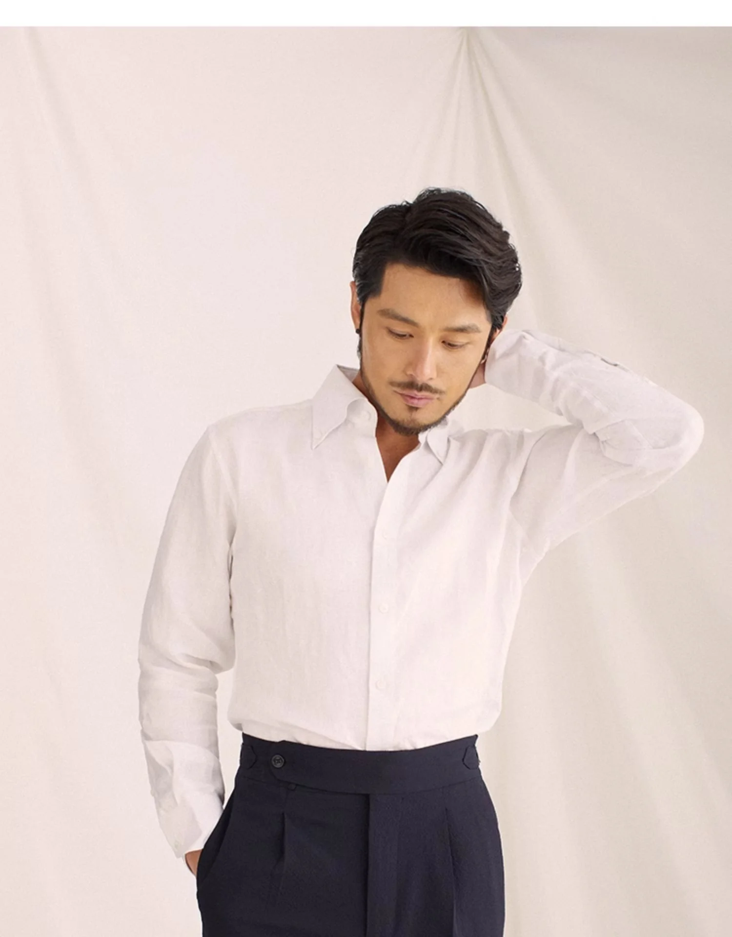 French Linen Vintage Shirt - Image 6