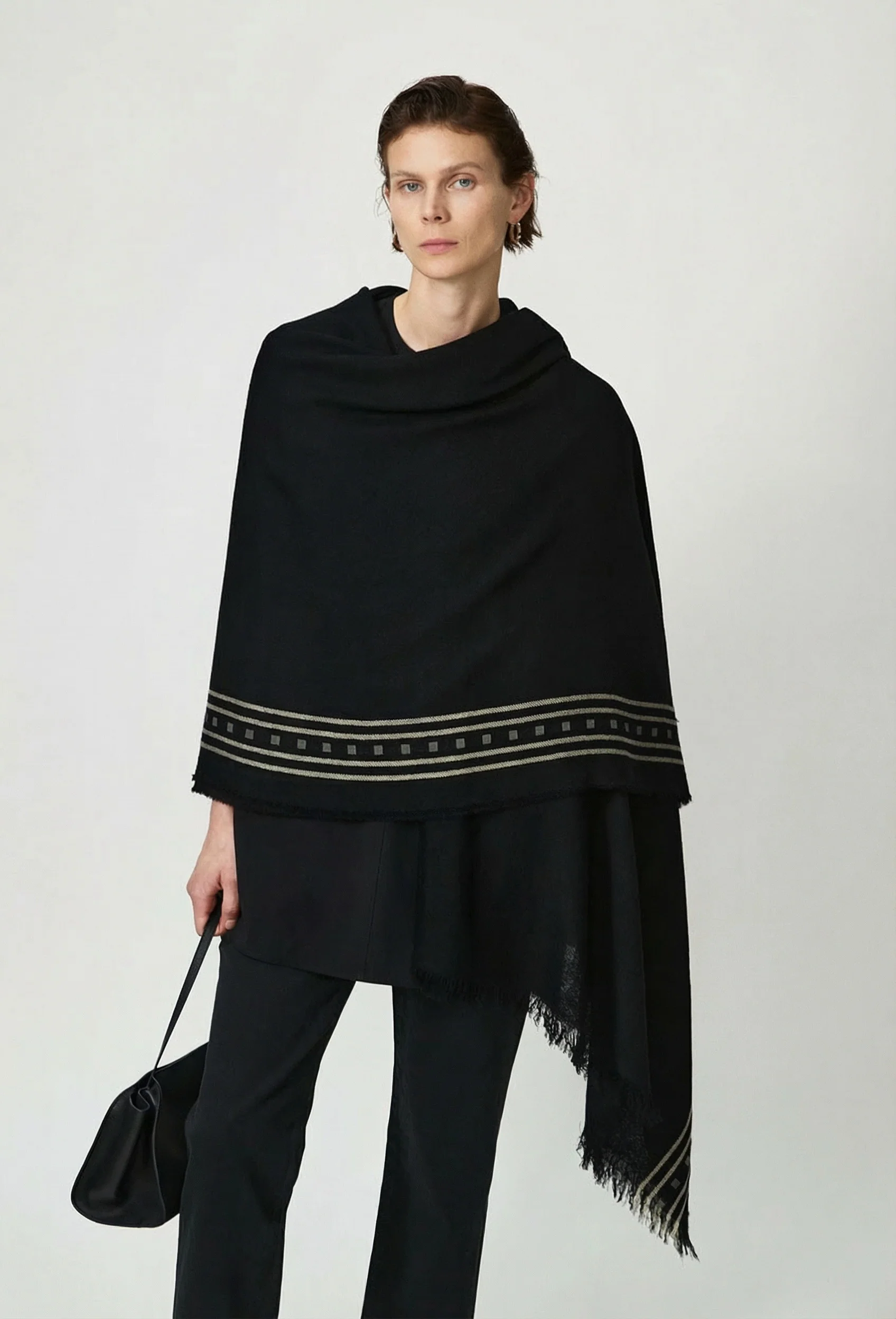 Fringed Border Shawl