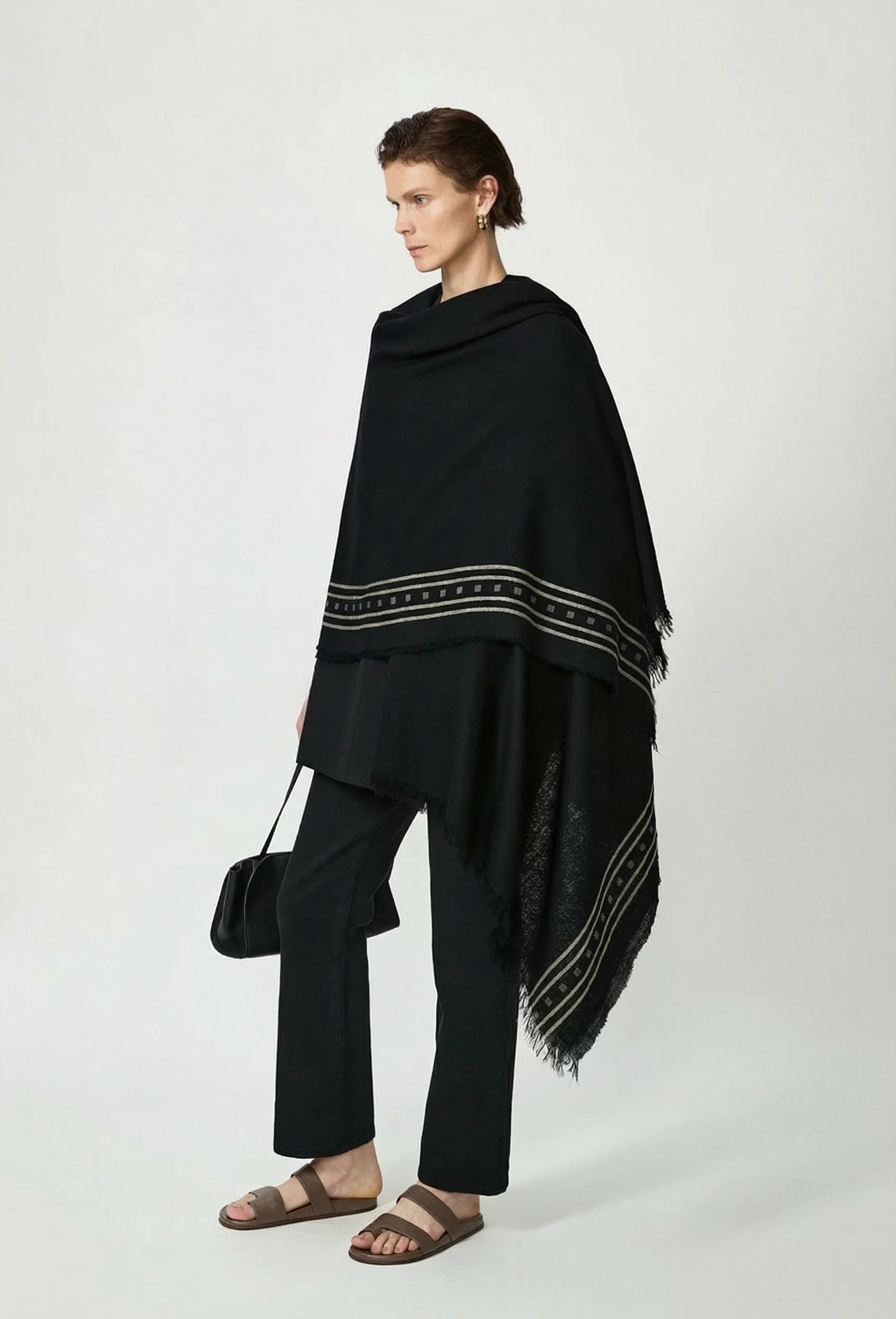 Fringed Border Shawl - Image 4