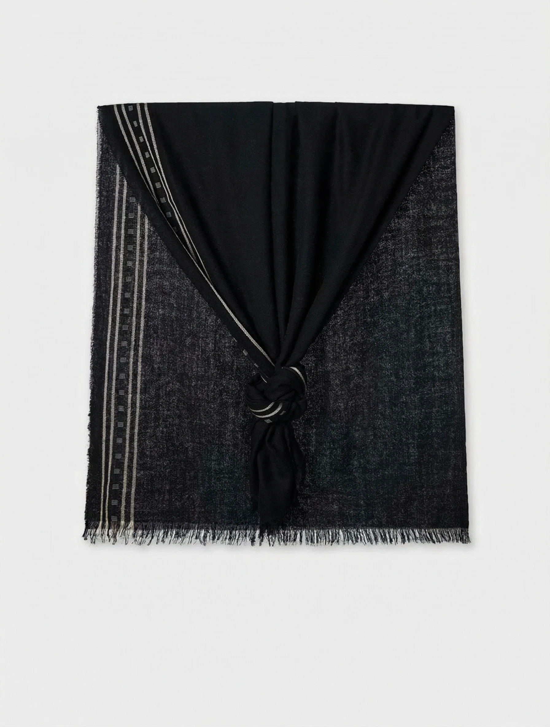 Fringed Border Shawl - Image 5