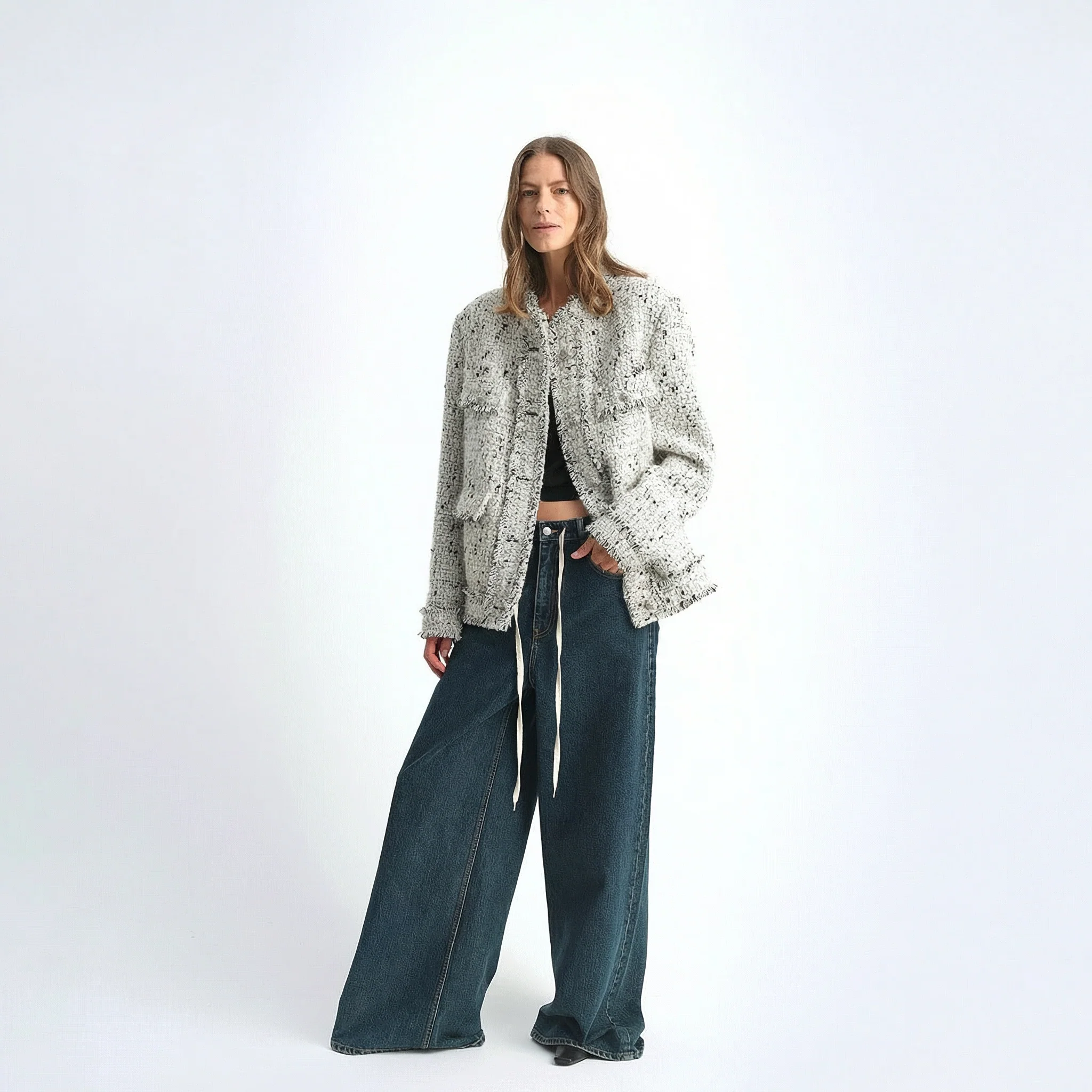 Fringed Tweed Jacket - Image 2