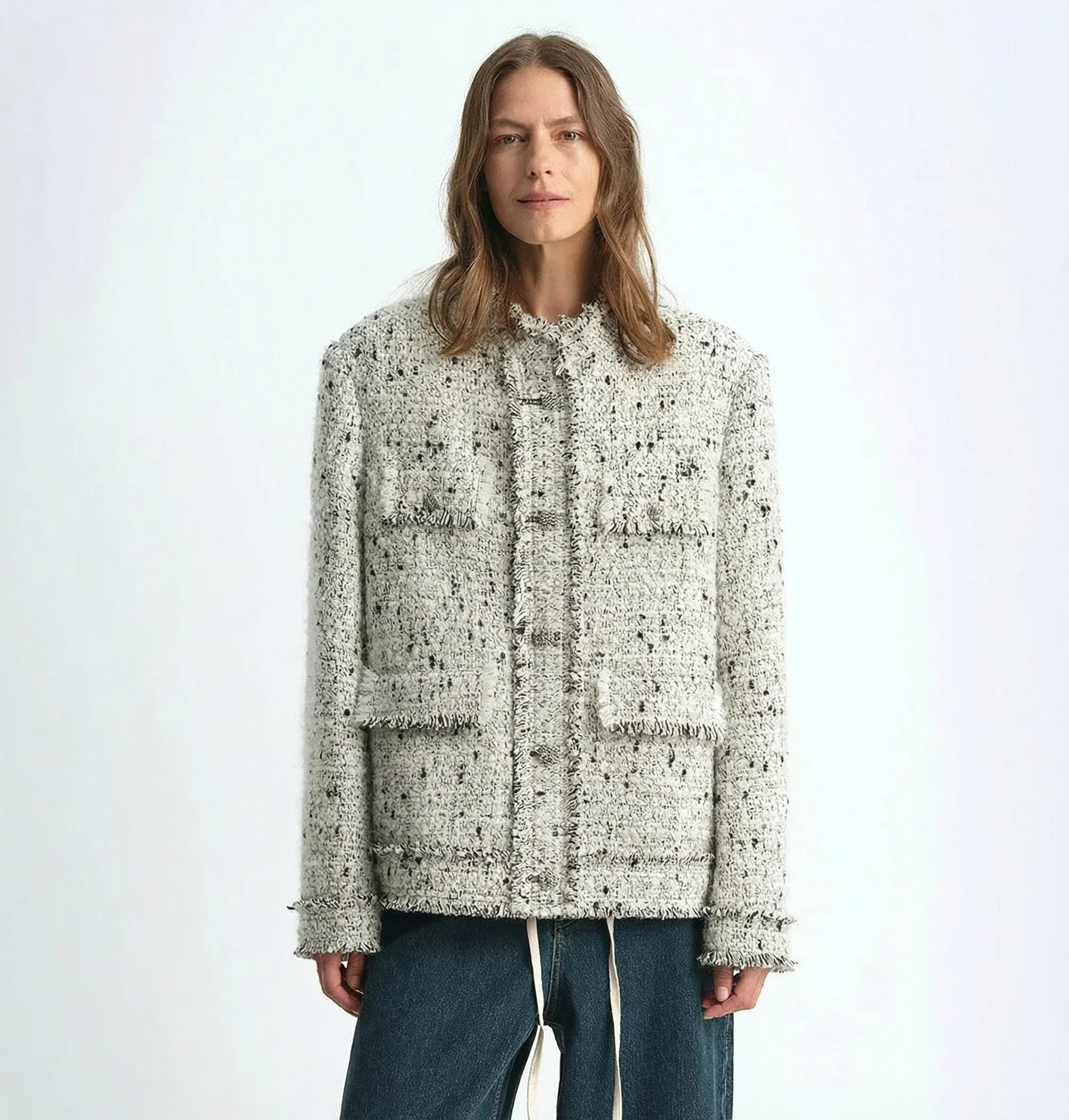 Fringed Tweed Jacket - Image 5