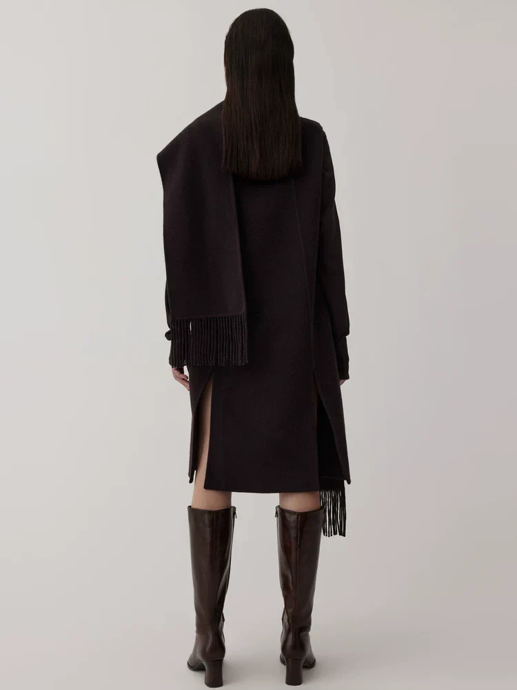 Fringed Wrap Shift Dress - Image 2