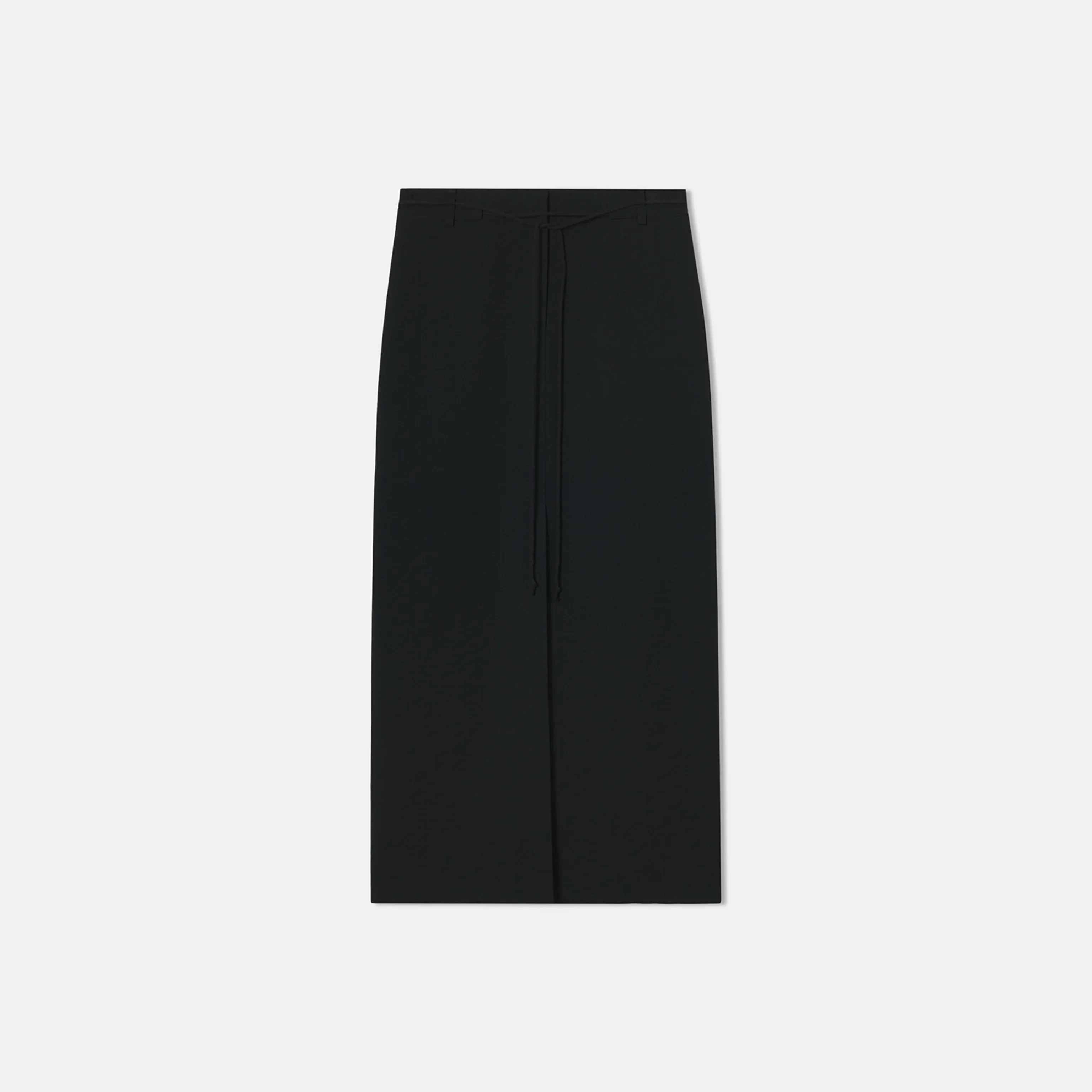 Front-Slit Drawstring Column Skirt - Image 6