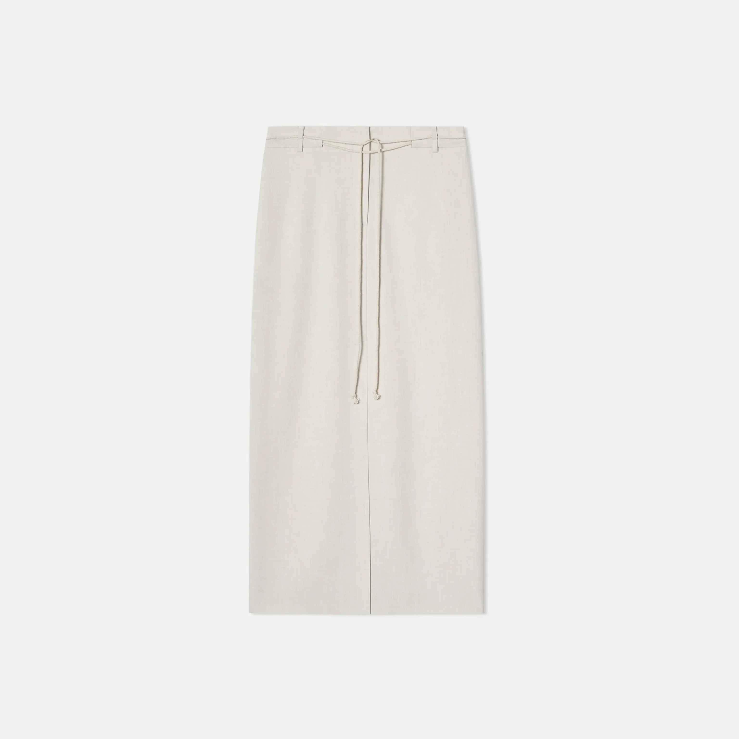 Front-Slit Drawstring Column Skirt - Image 7