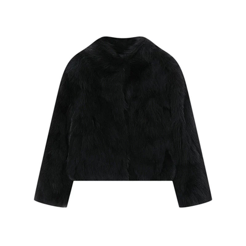 Frost Gradient Fox Fur Jacket - Image 3