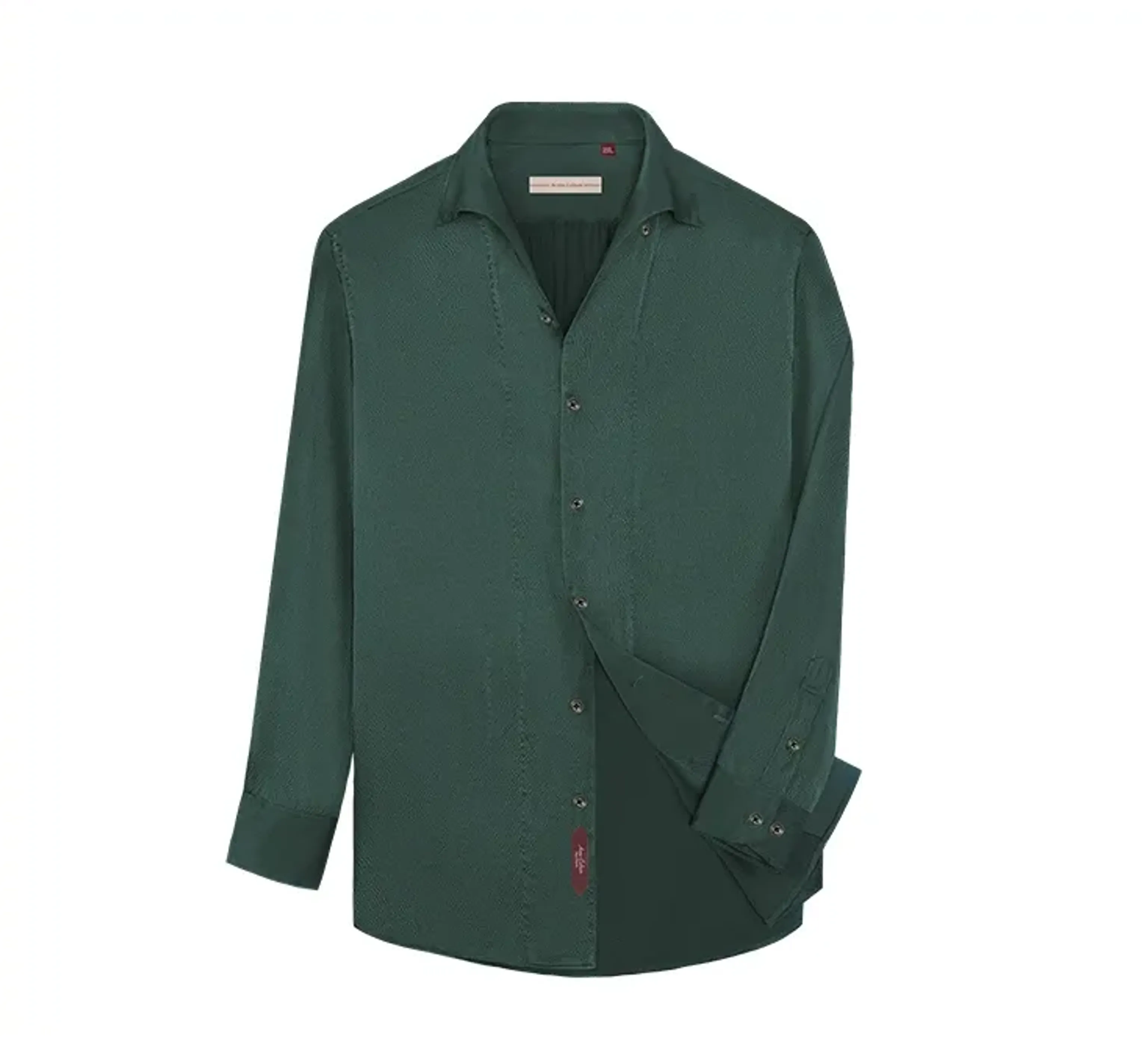 Full Silk Bubble Satin Shirt - Image 6