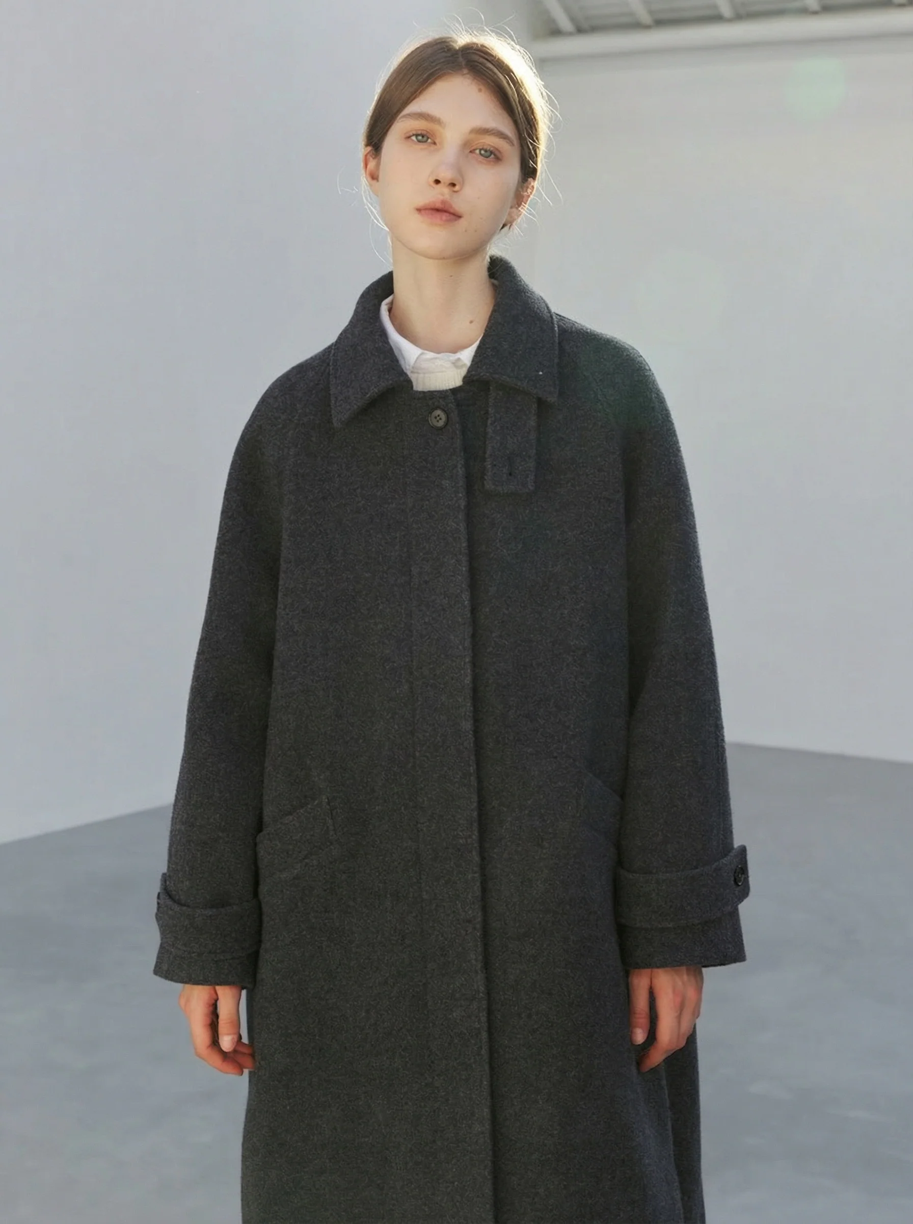 Funnel-Neck Coat - Image 6