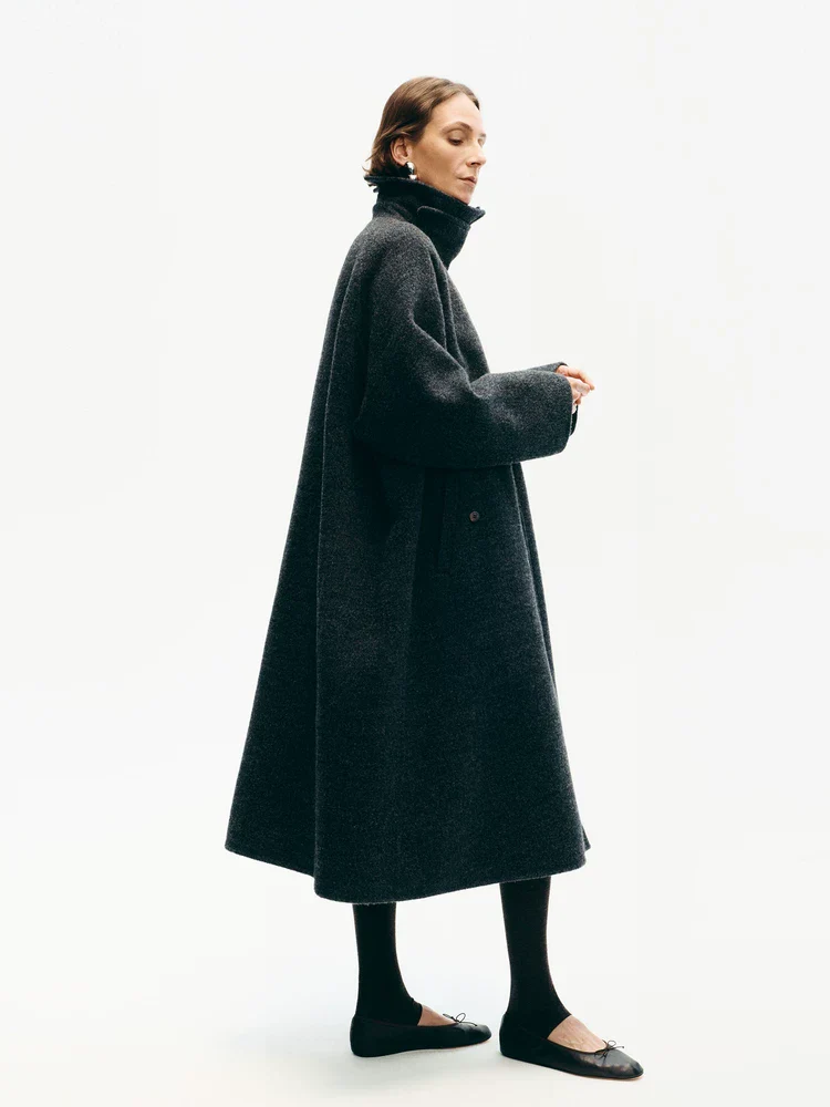 Funnel Neck Overcoat - Image 2