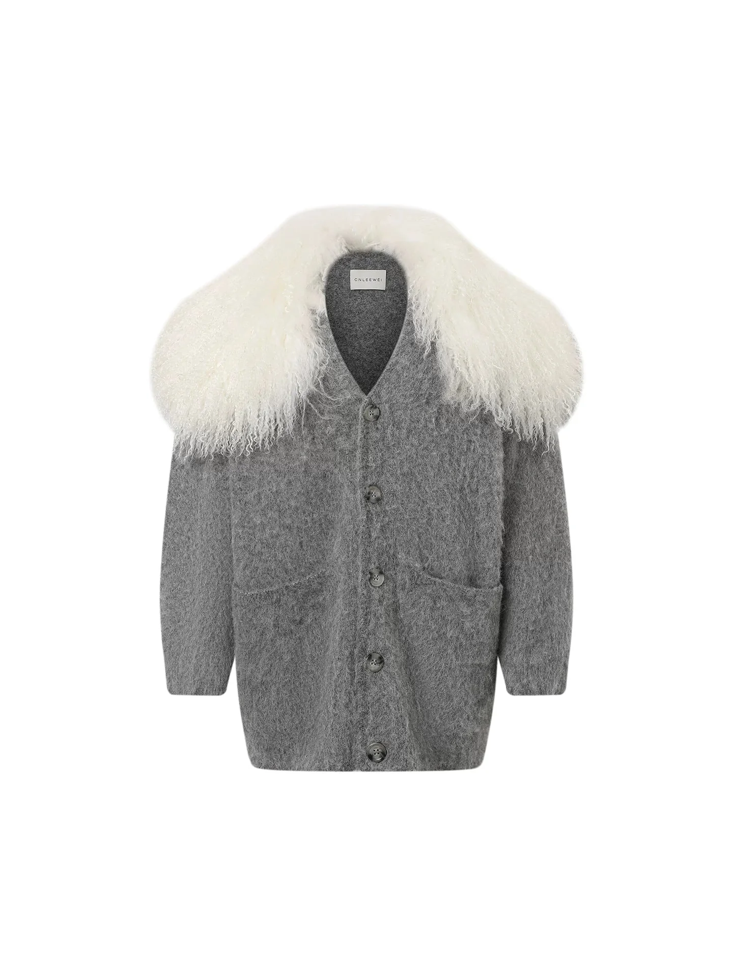 Fur-Collar Knit Set - Image 2