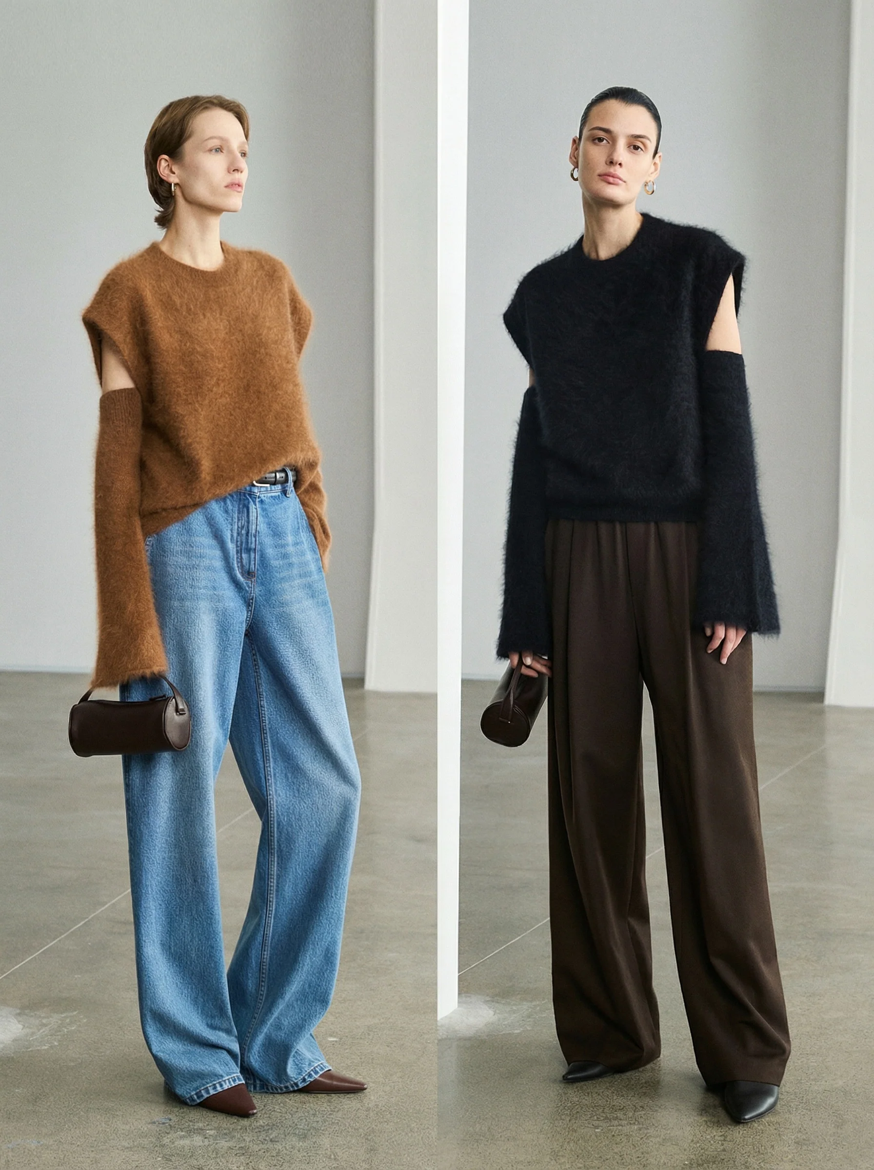 Fur-Effect Cashmere Sweater - Image 2