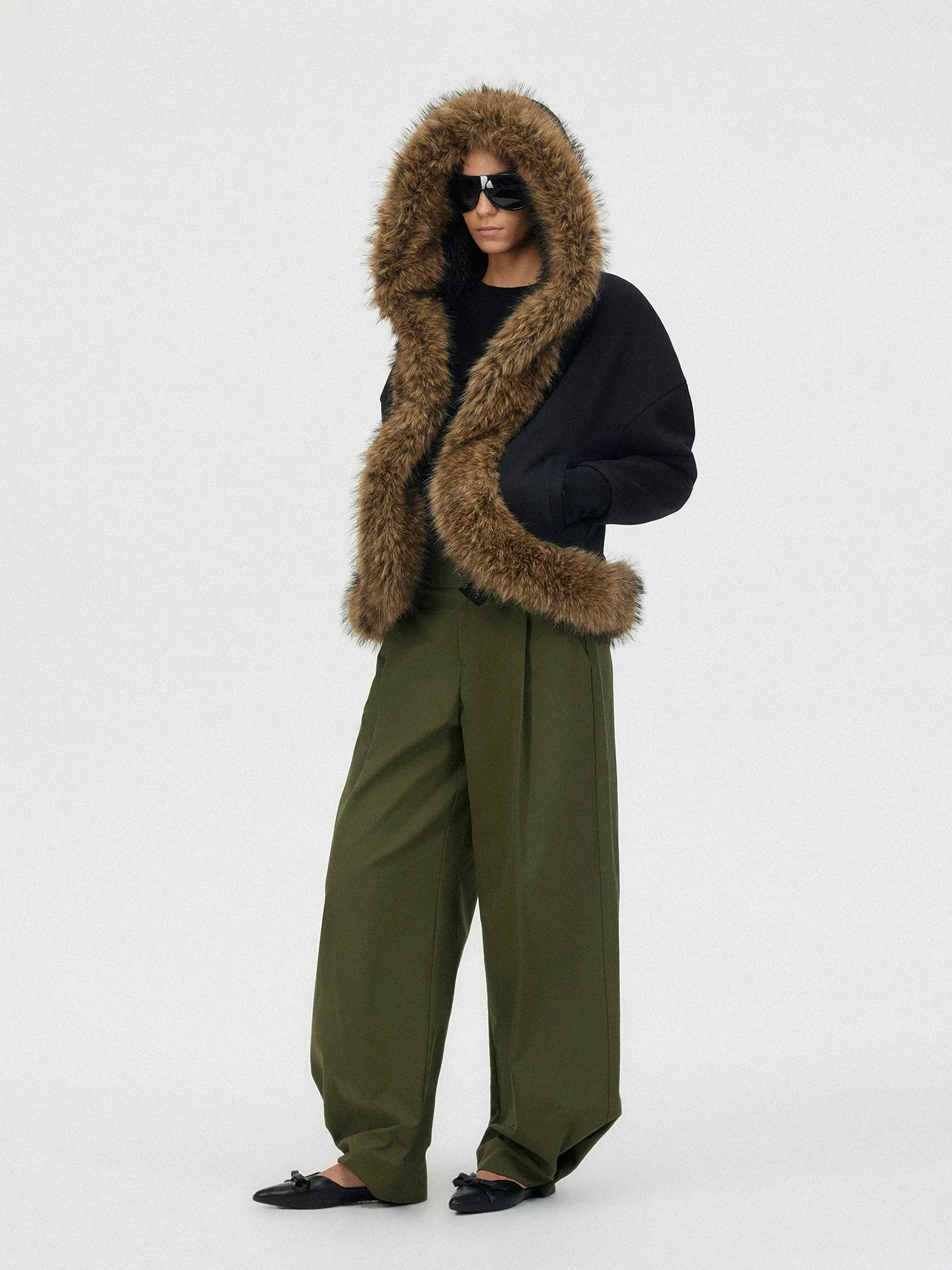 Fur-Trim Hooded Jacket - Image 2