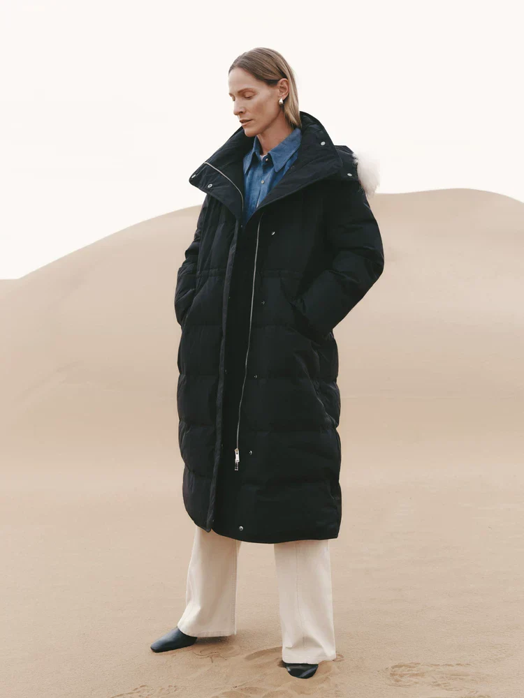 Fur-Trim Puffer Coat - Image 2
