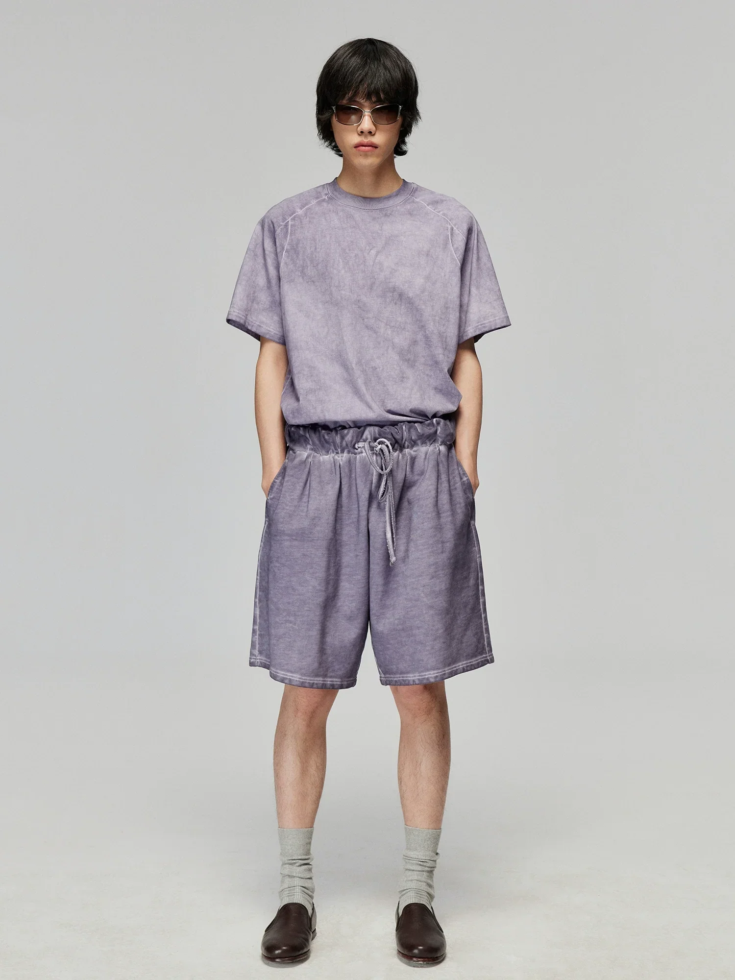 Garment-Dyed Cotton Paperbag Shorts - Image 2