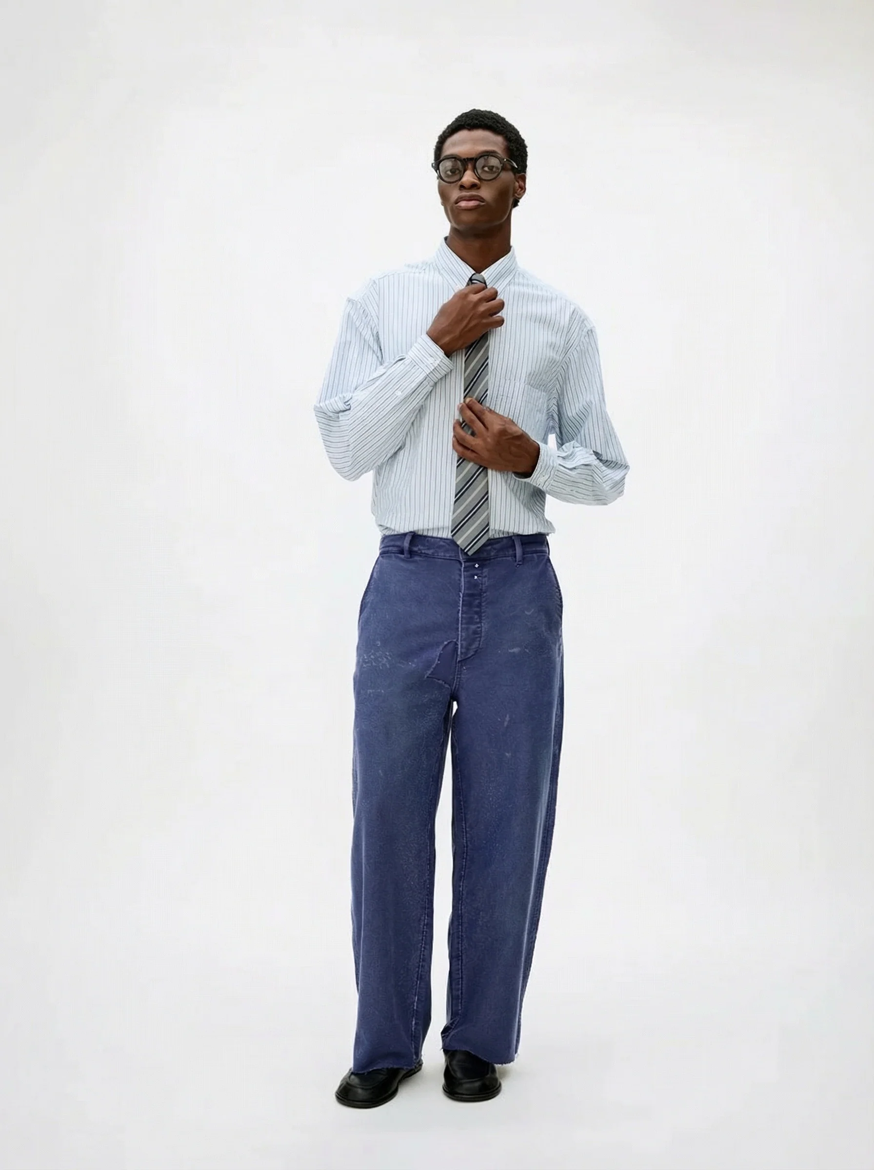 Garment-Dyed Moleskin Cropped Tapered Pants - Image 7