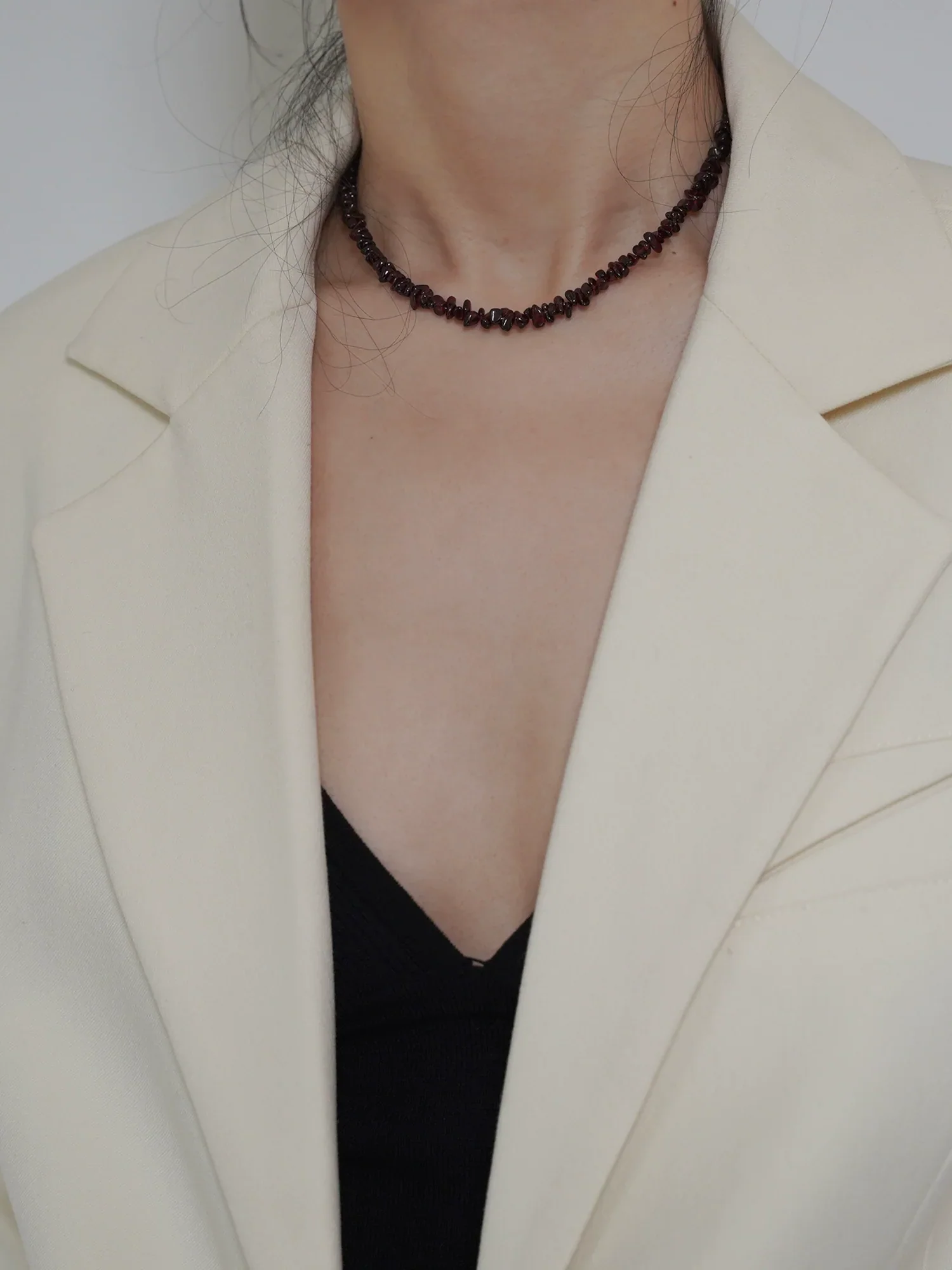 Garnet Choker Necklace