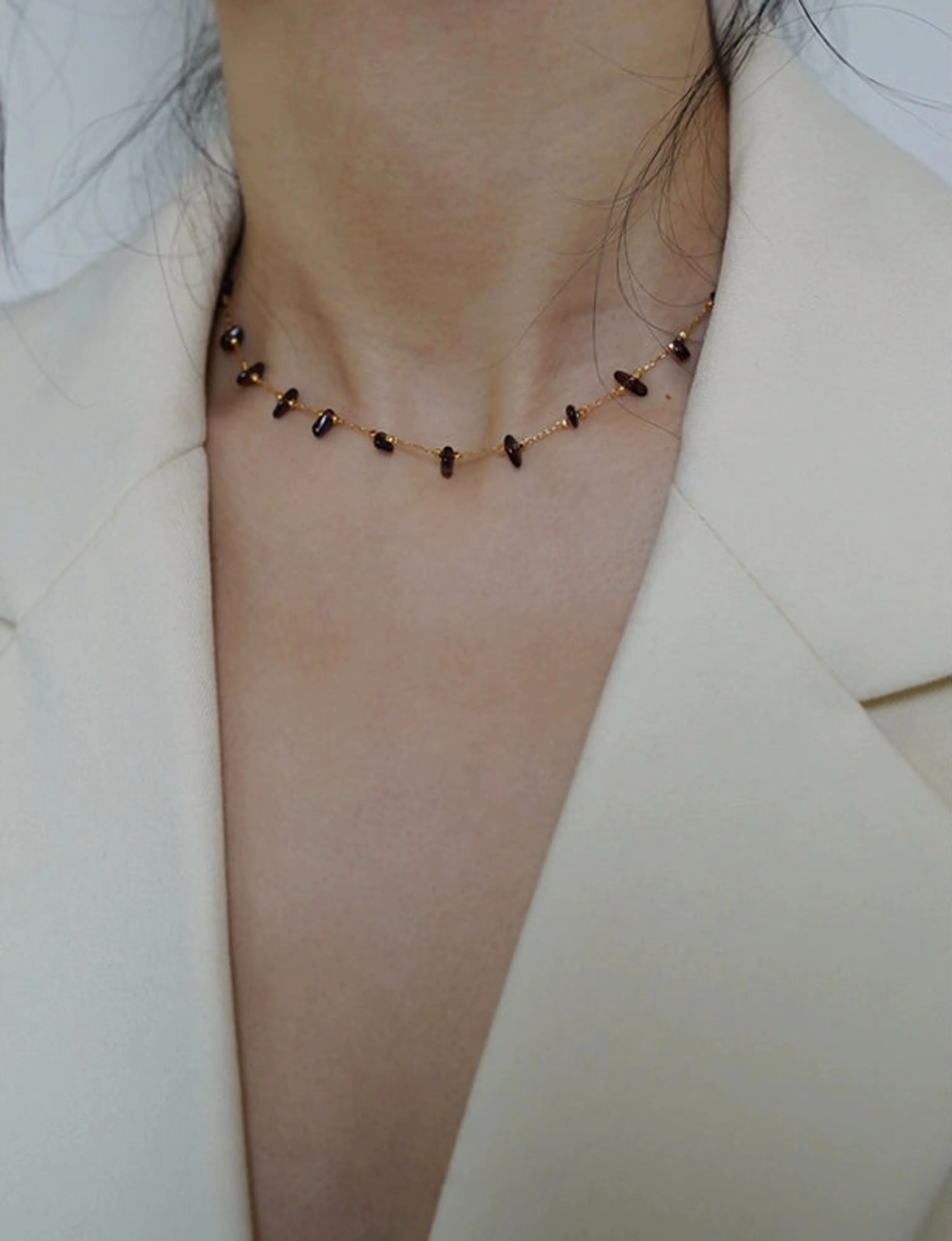 Garnet Choker Necklace - Image 6