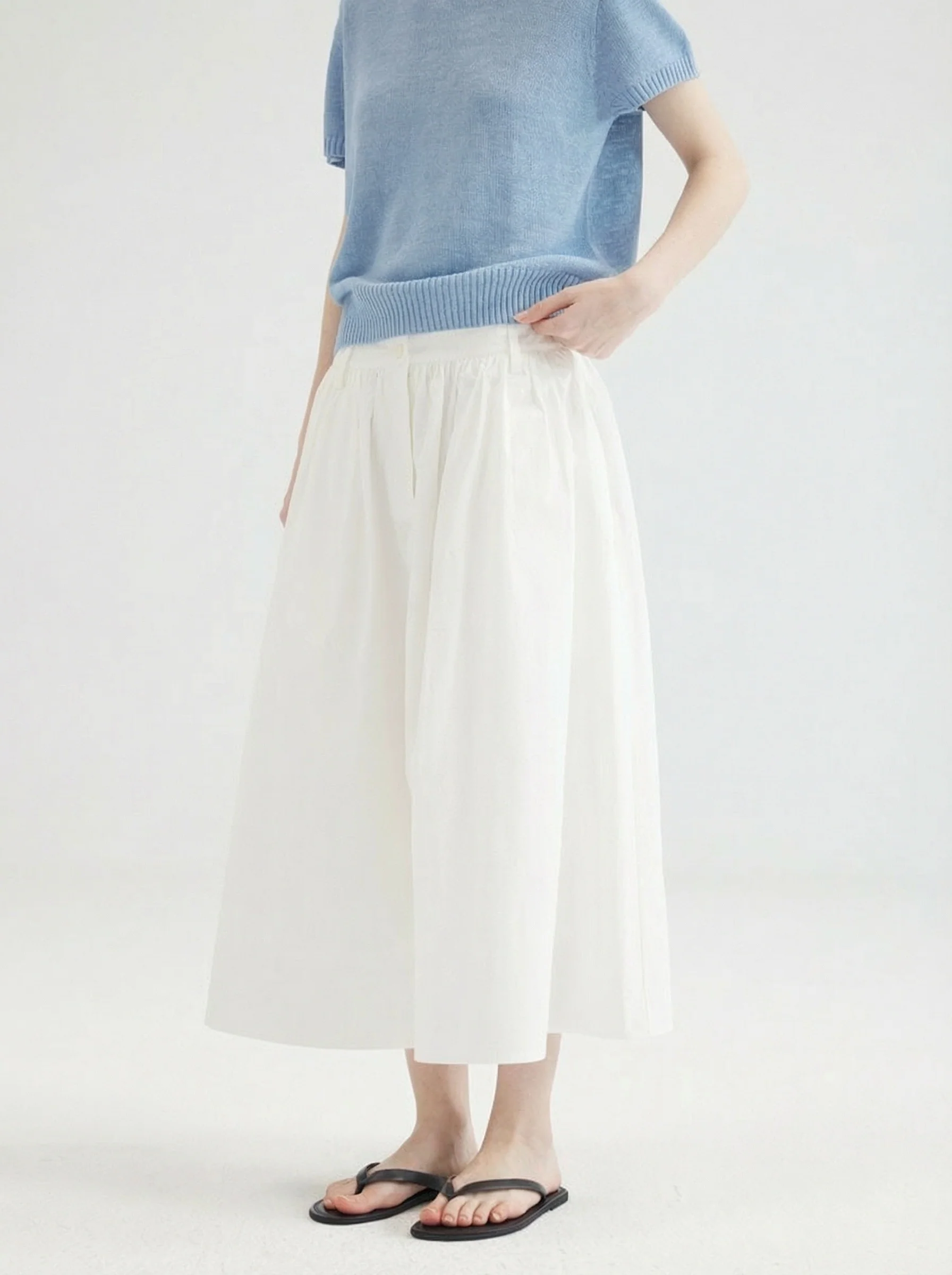 Gathered Midi Skirt - Image 3