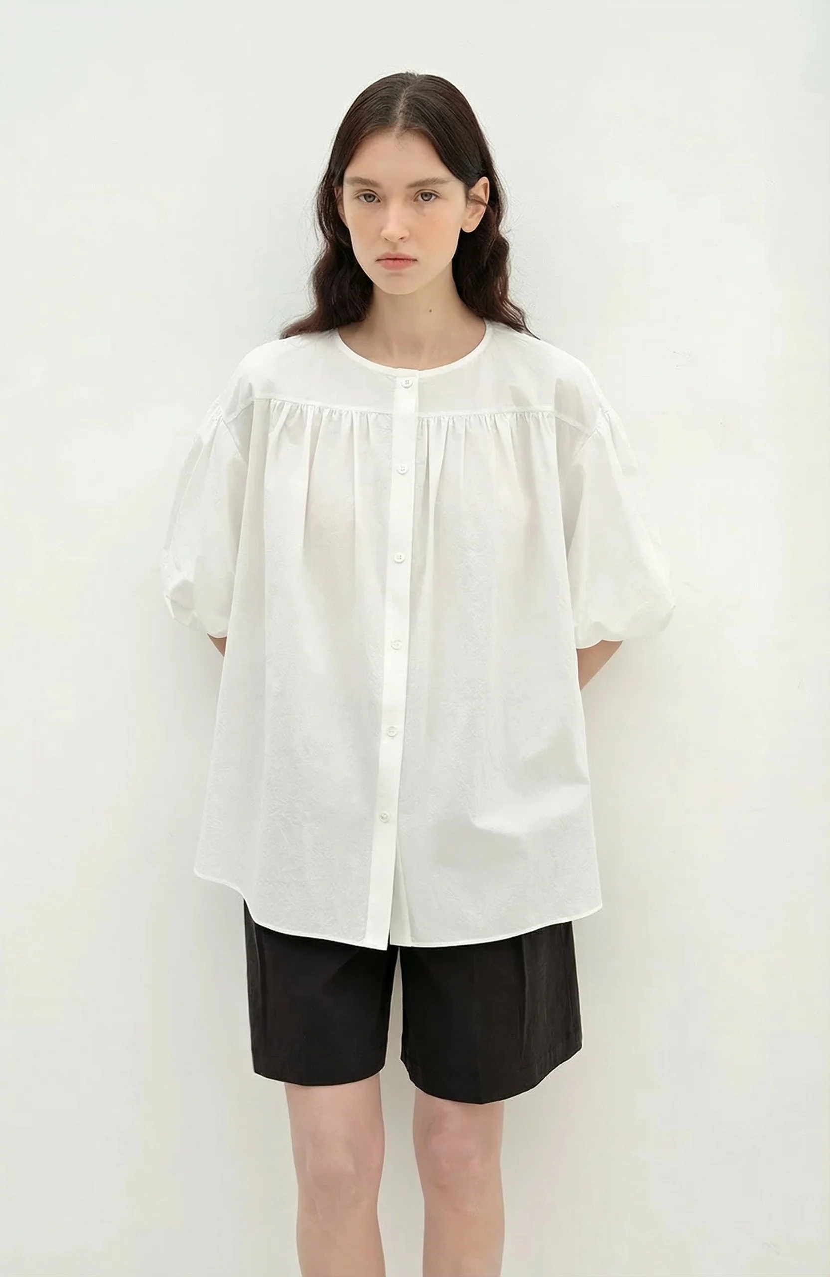 Gathered Yoke Blouse