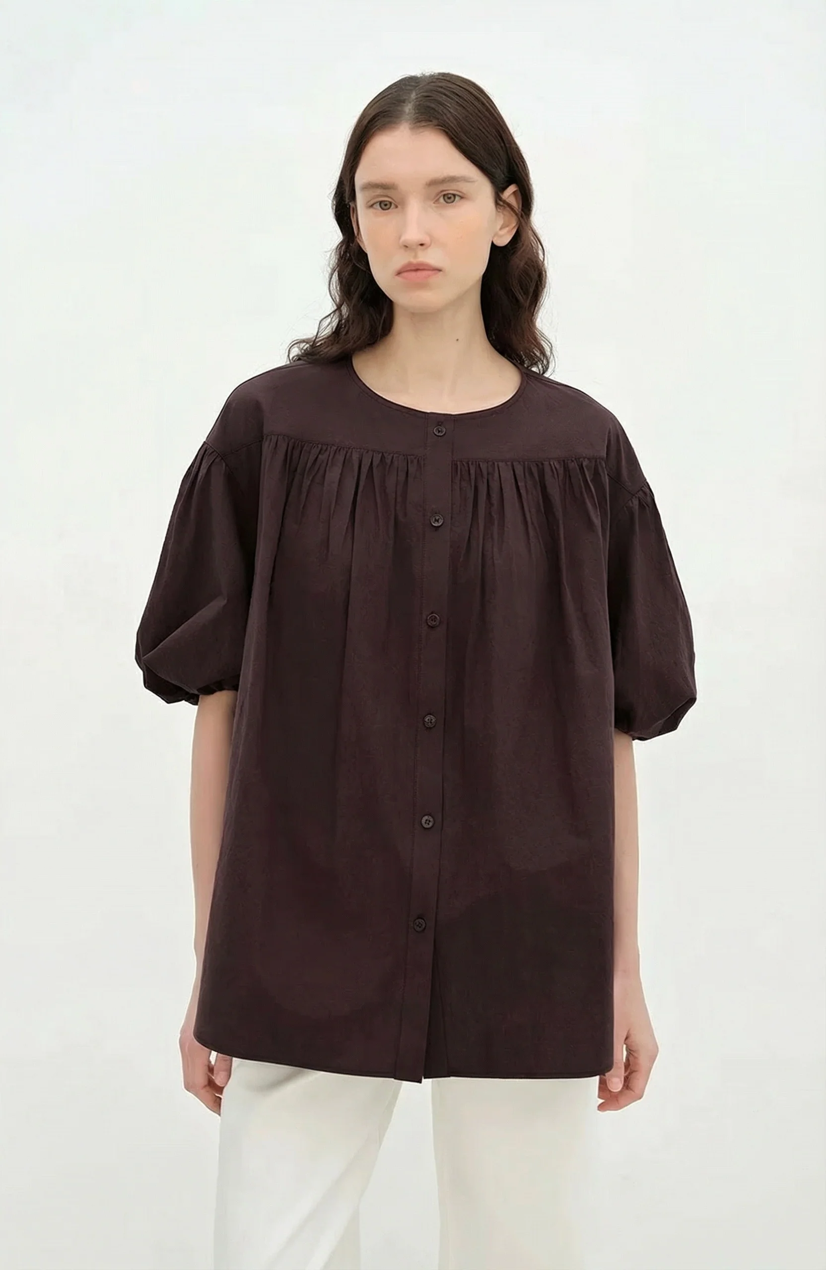 Gathered Yoke Blouse - Image 4