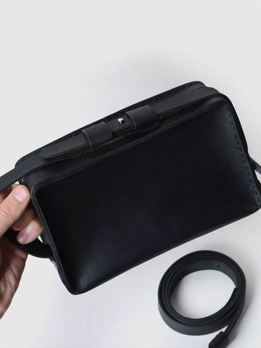 Genuine Leather Camera Crossbody - Image 4