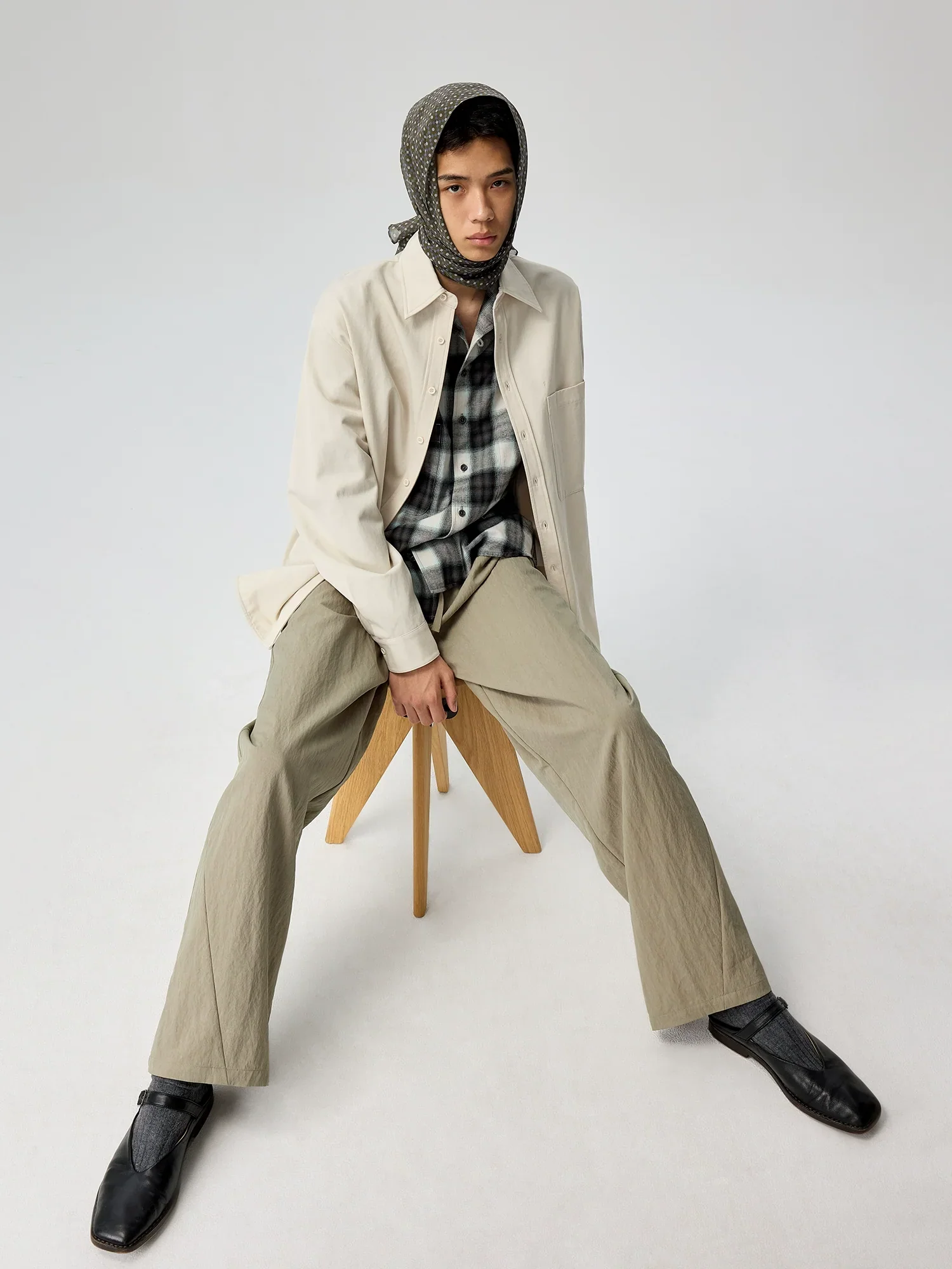 Geometric Print Scarf - Image 3