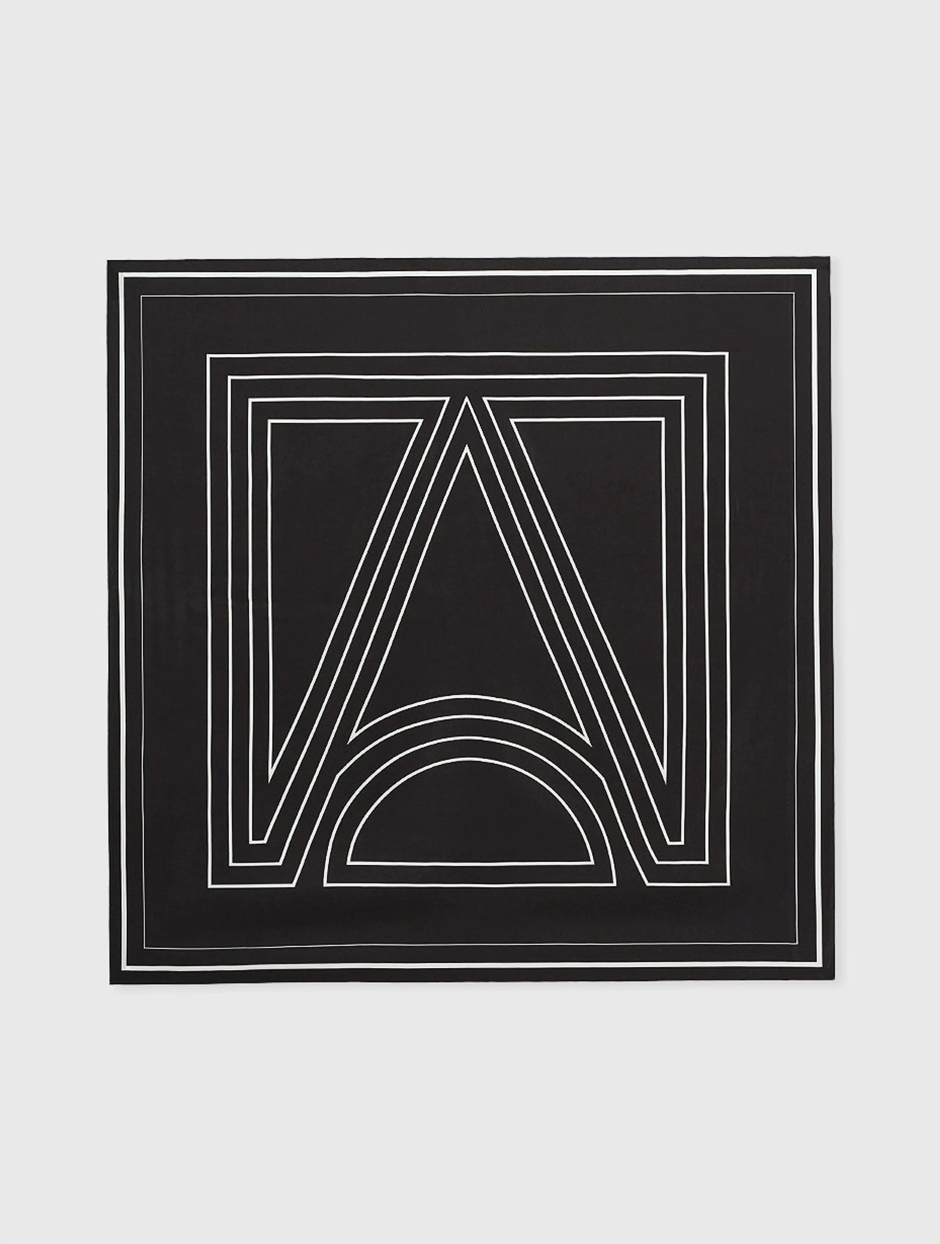 Geometric Print Silk Scarf - Image 8