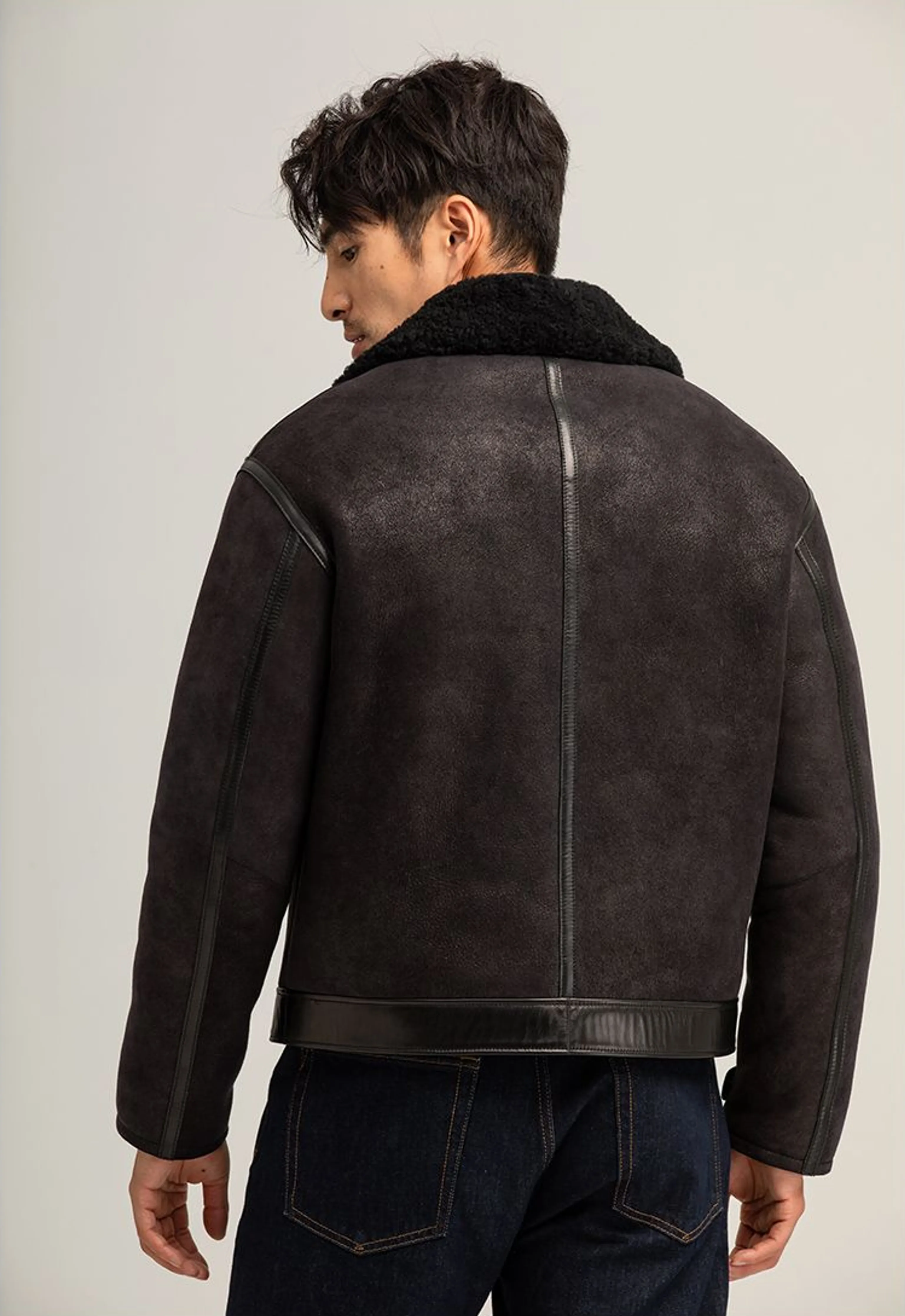 German Sheepskin Aviator Jacket - Image 6