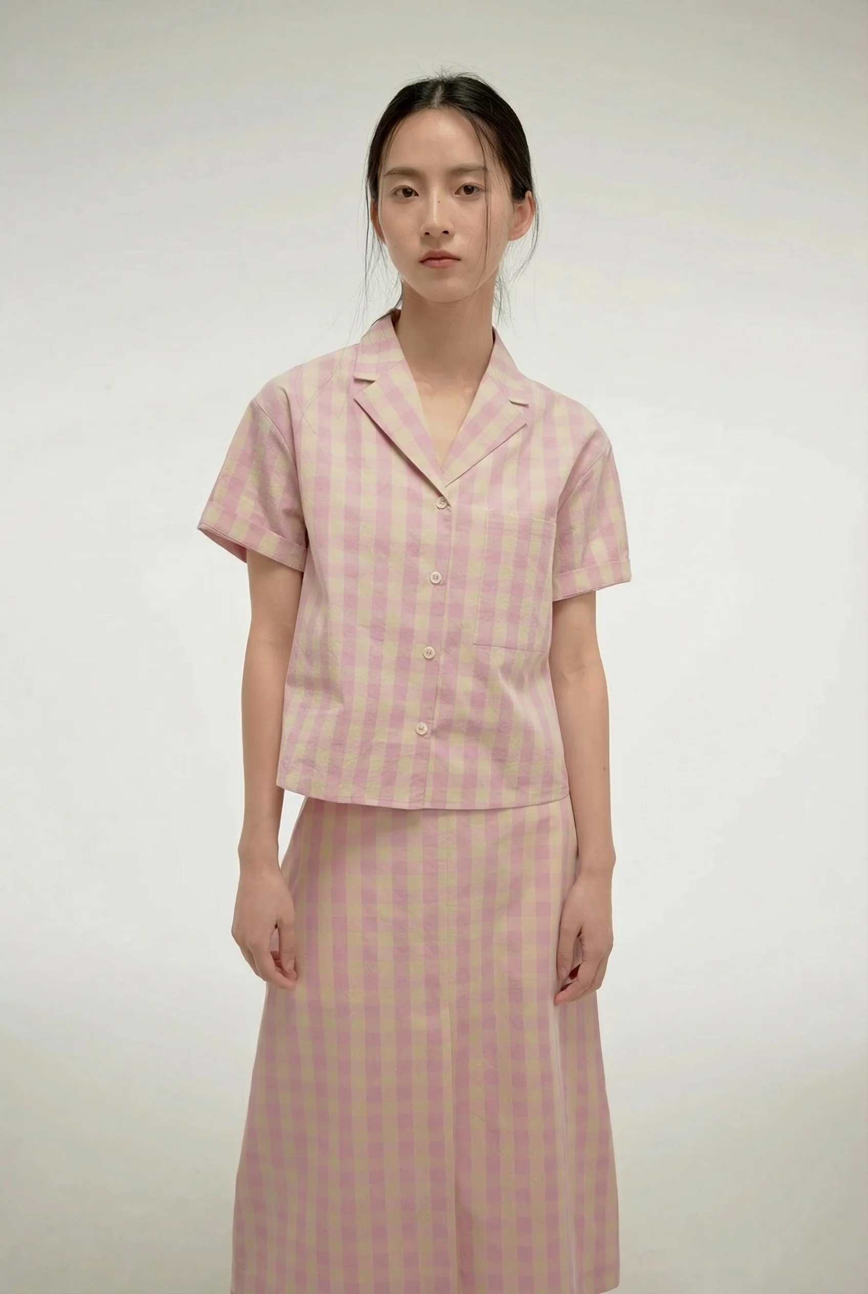 Gingham Shirt Set - Image 4