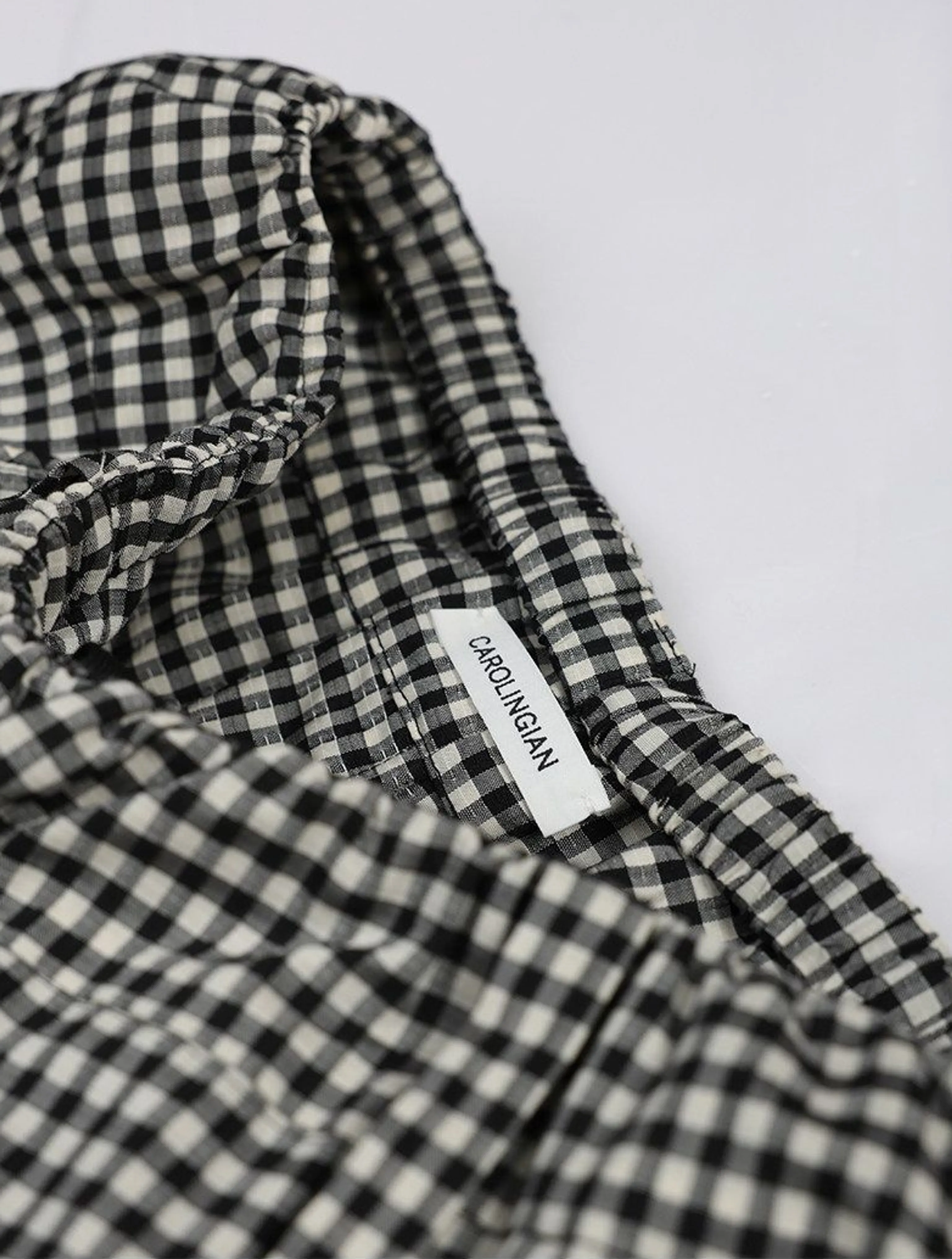 Gingham Wide-Leg Pants - Image 2