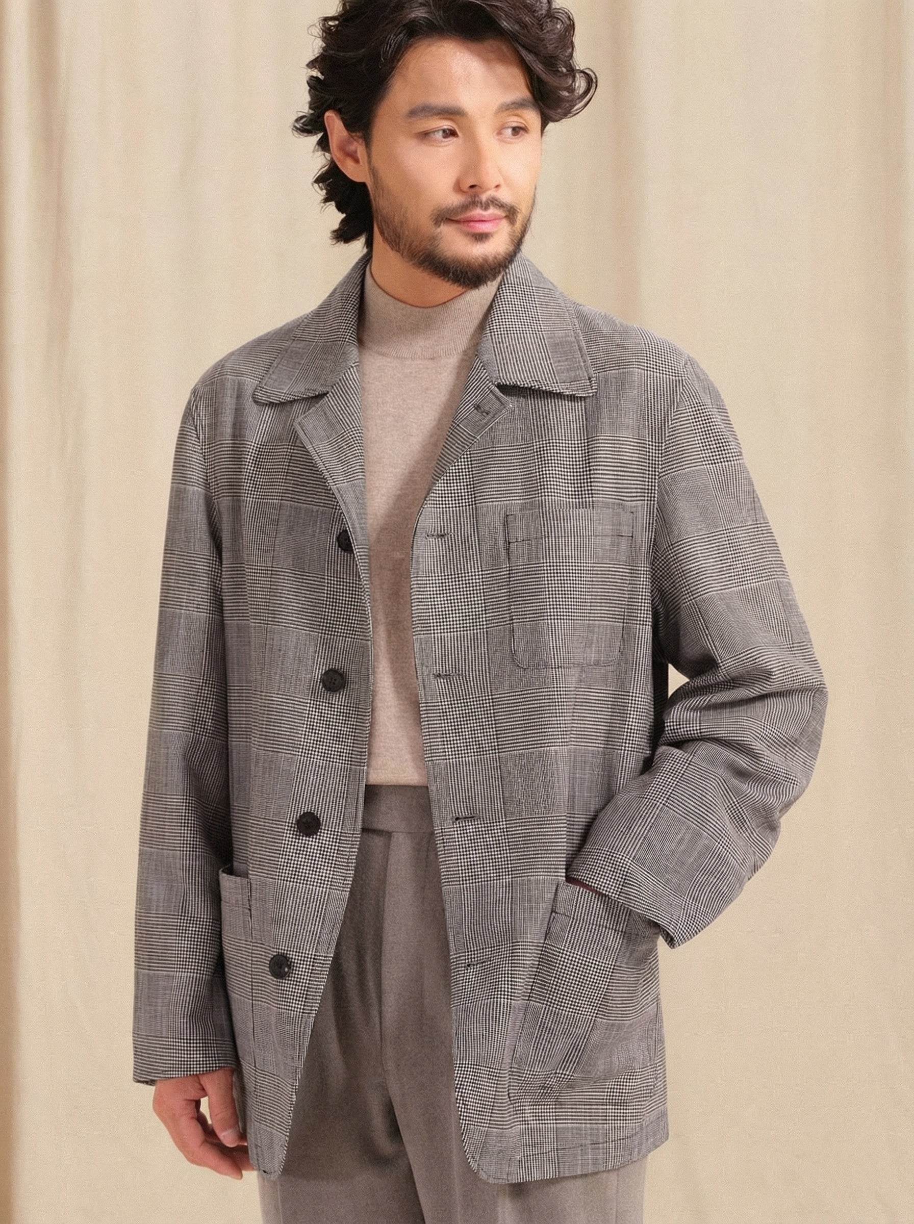 Glen Check Jacket - Image 4