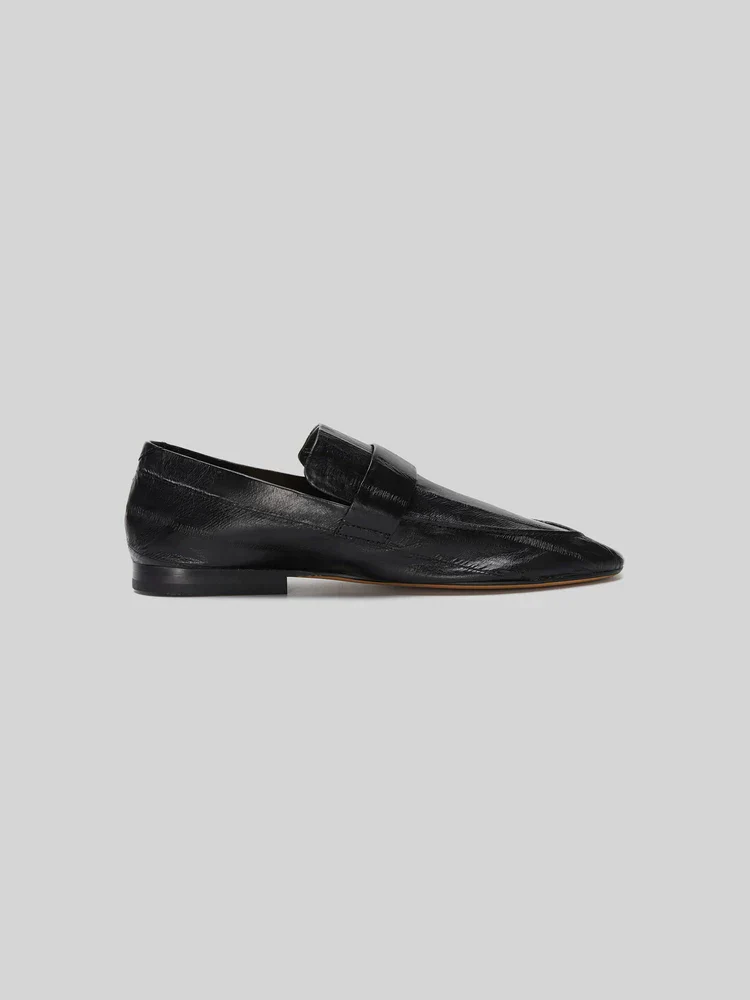 Glossy Crocodile Leather Penny Loafers - Image 2