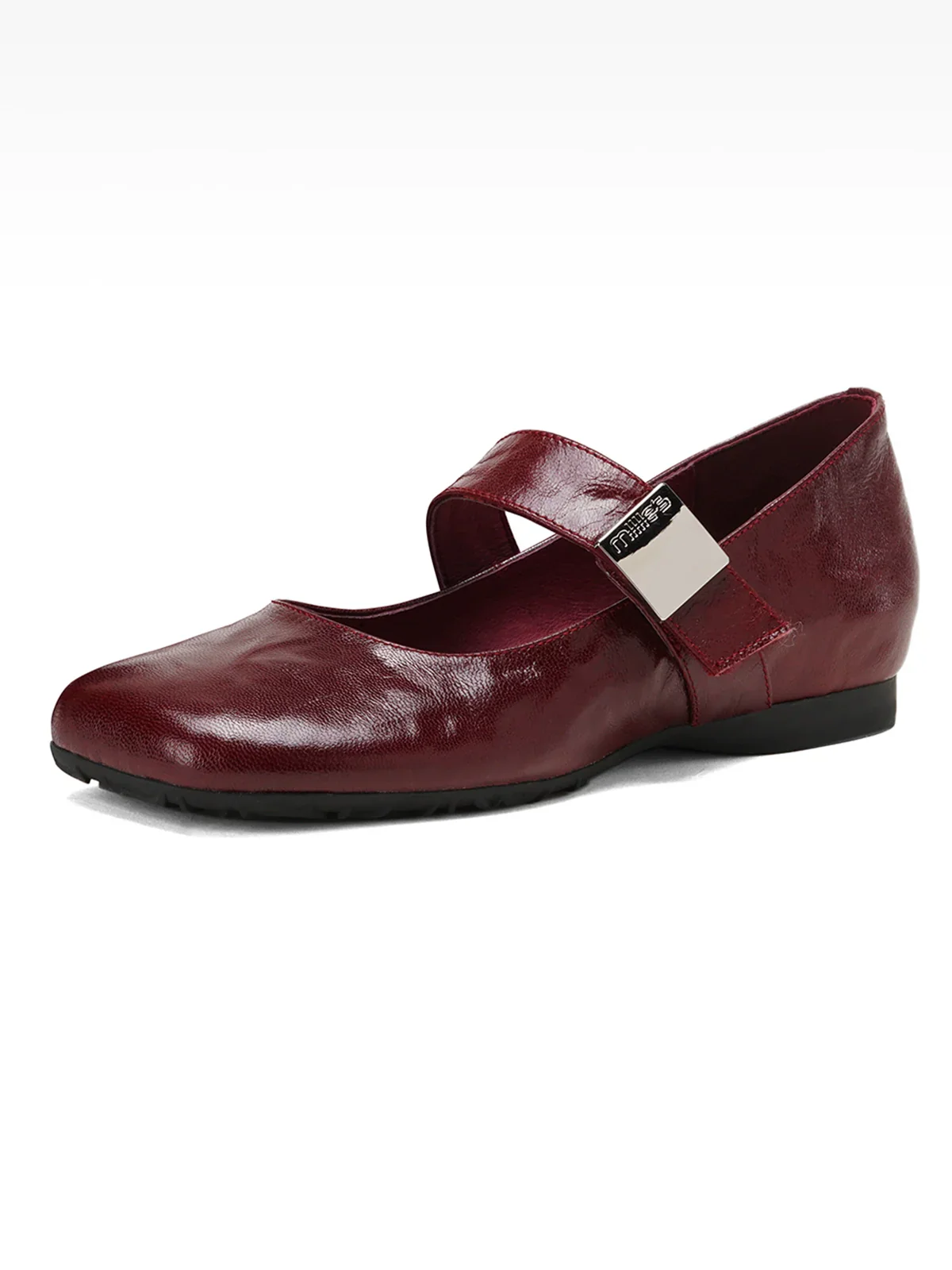 Glossy Leather Mary Jane Flats - Image 2