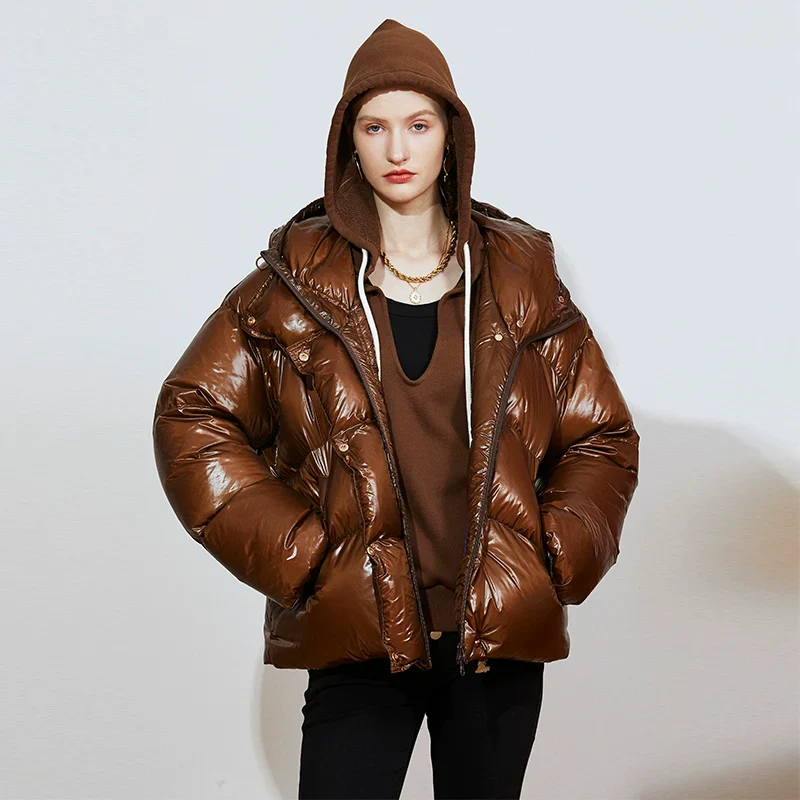Glossy Puffer Jacket