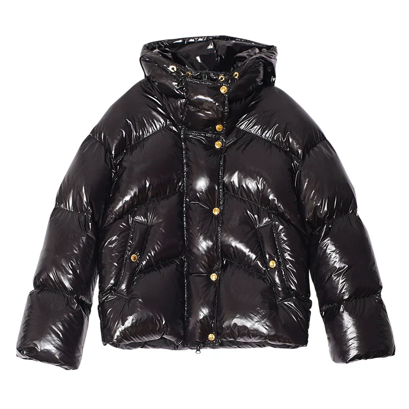 Glossy Puffer Jacket - Image 5