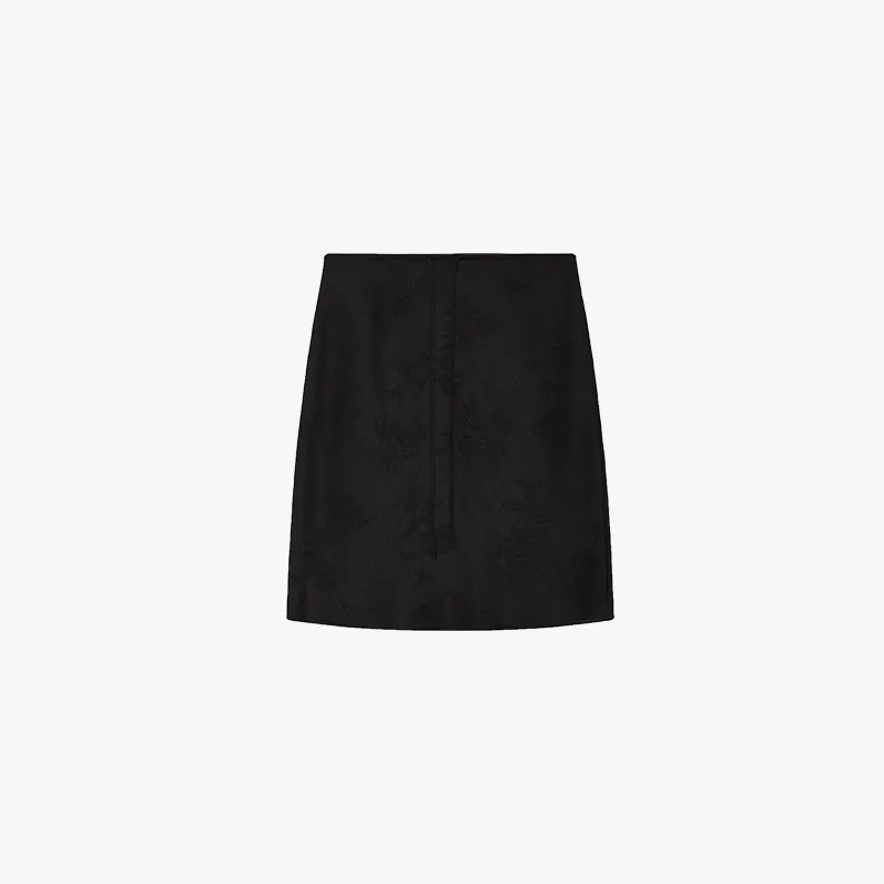 Glossy Satin Bias Cut Skirt - Image 6