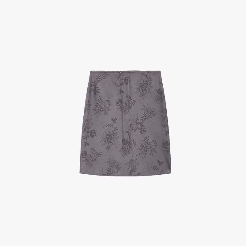 Glossy Satin Bias Cut Skirt - Image 7