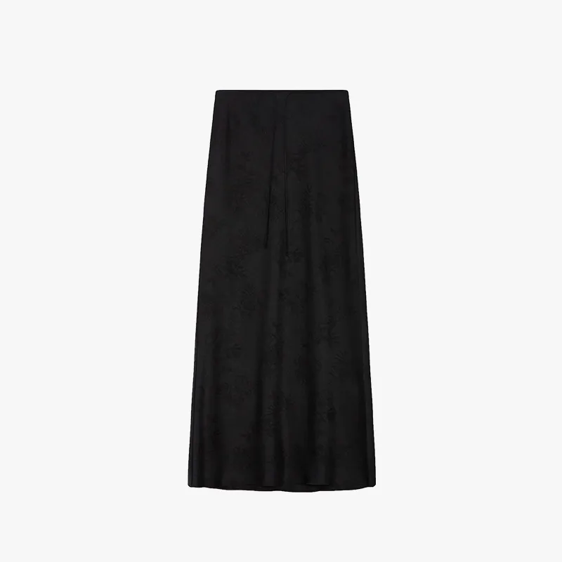 Glossy Satin Bias Cut Skirt - Image 9