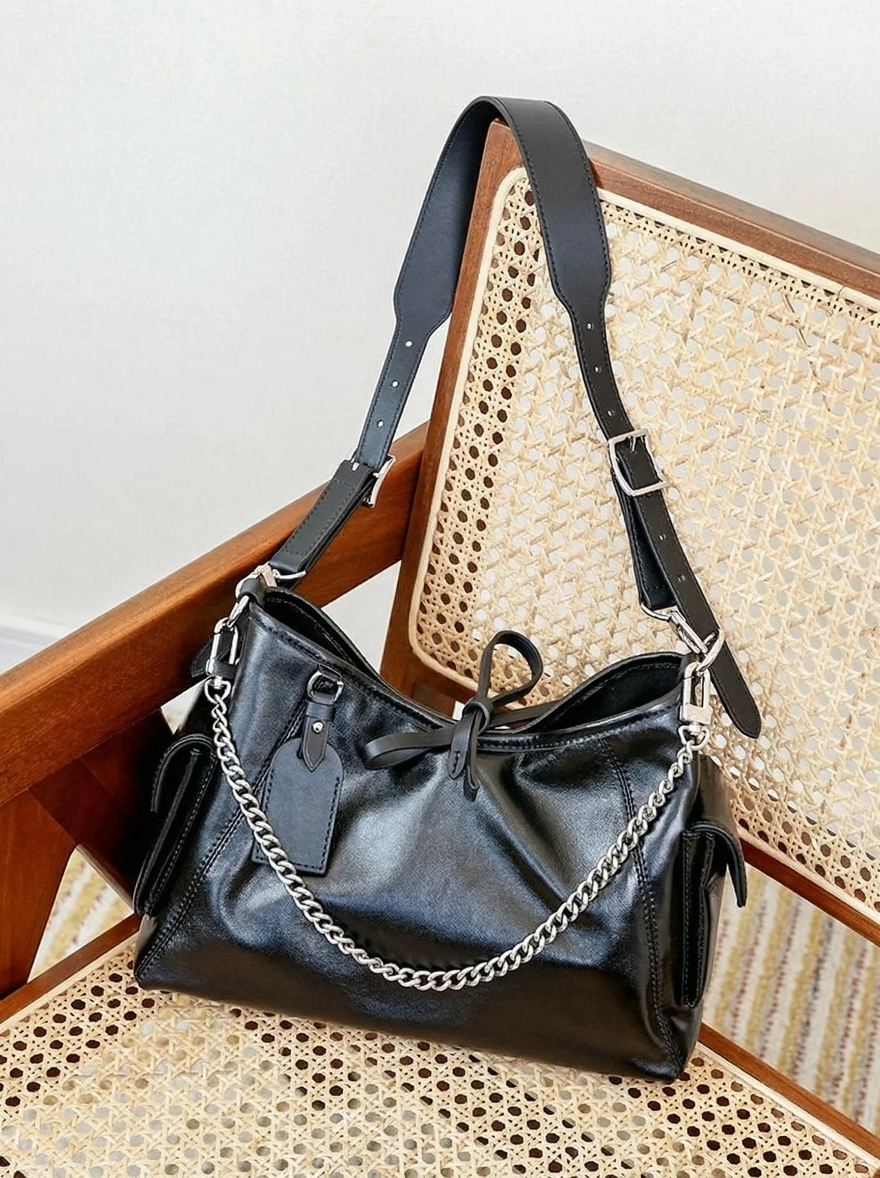 Goatskin Chain Tote - Image 2