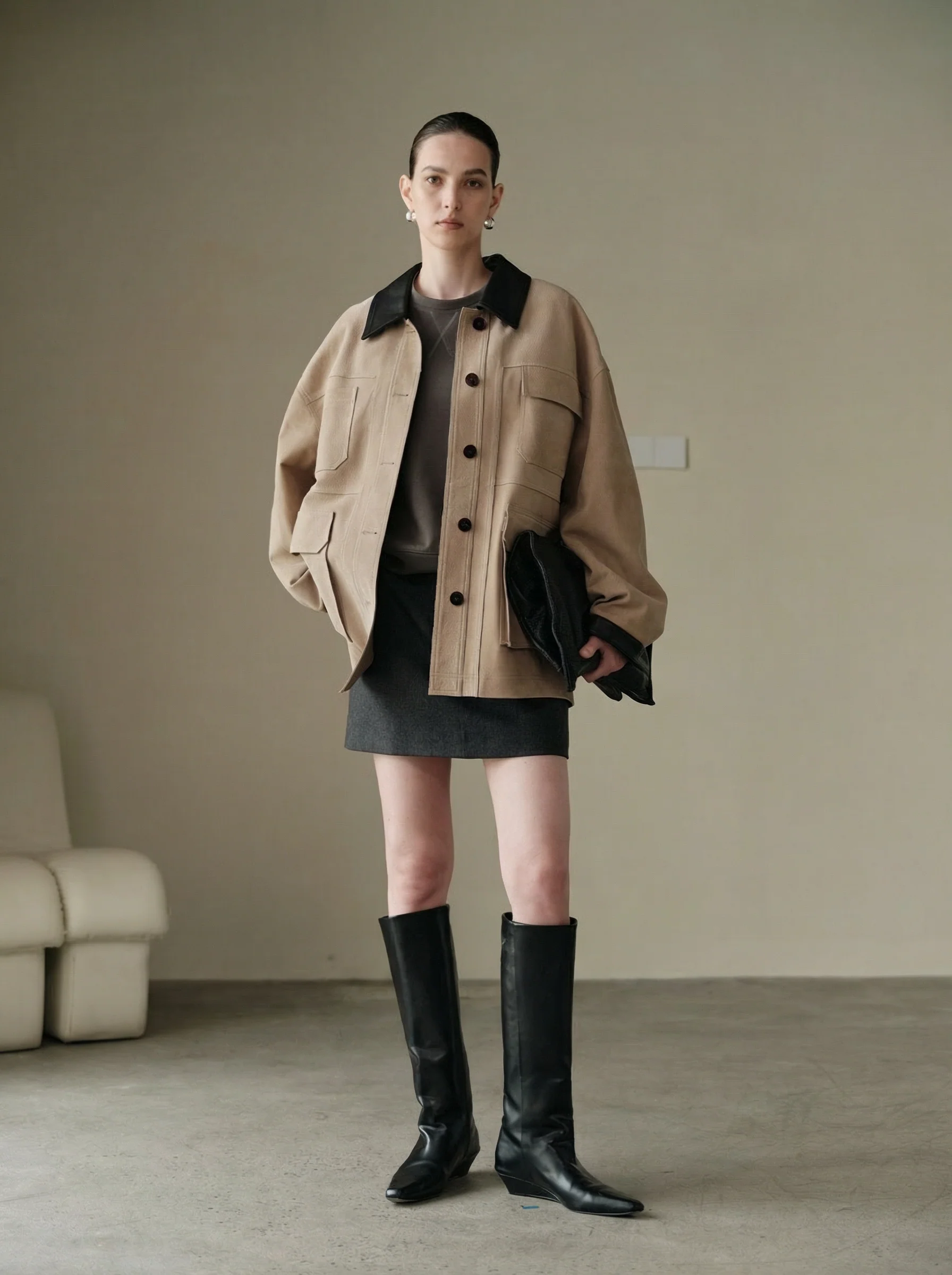 Goatskin Utility Jacket