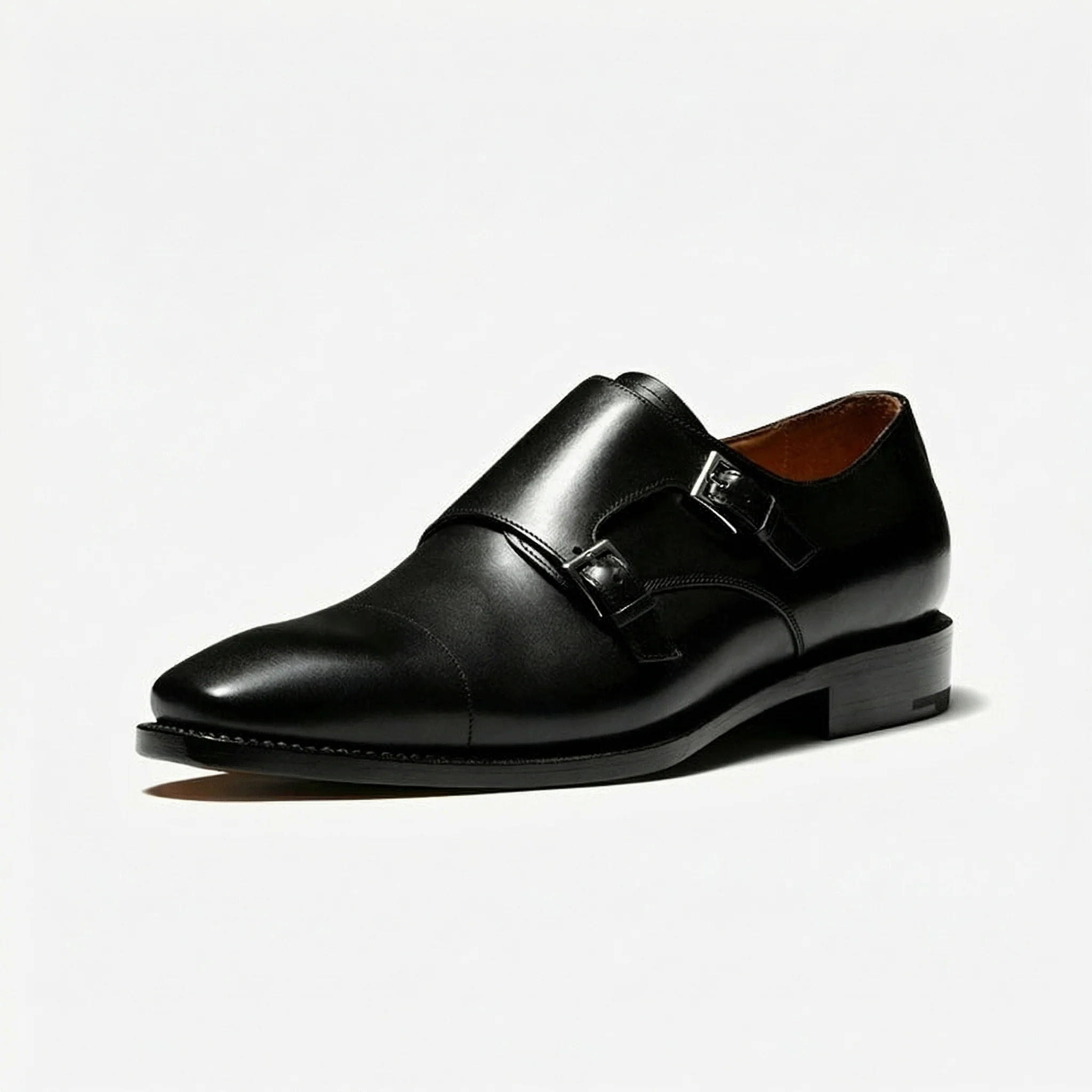 Goodyear Leather Double Monk Shoes - Image 2
