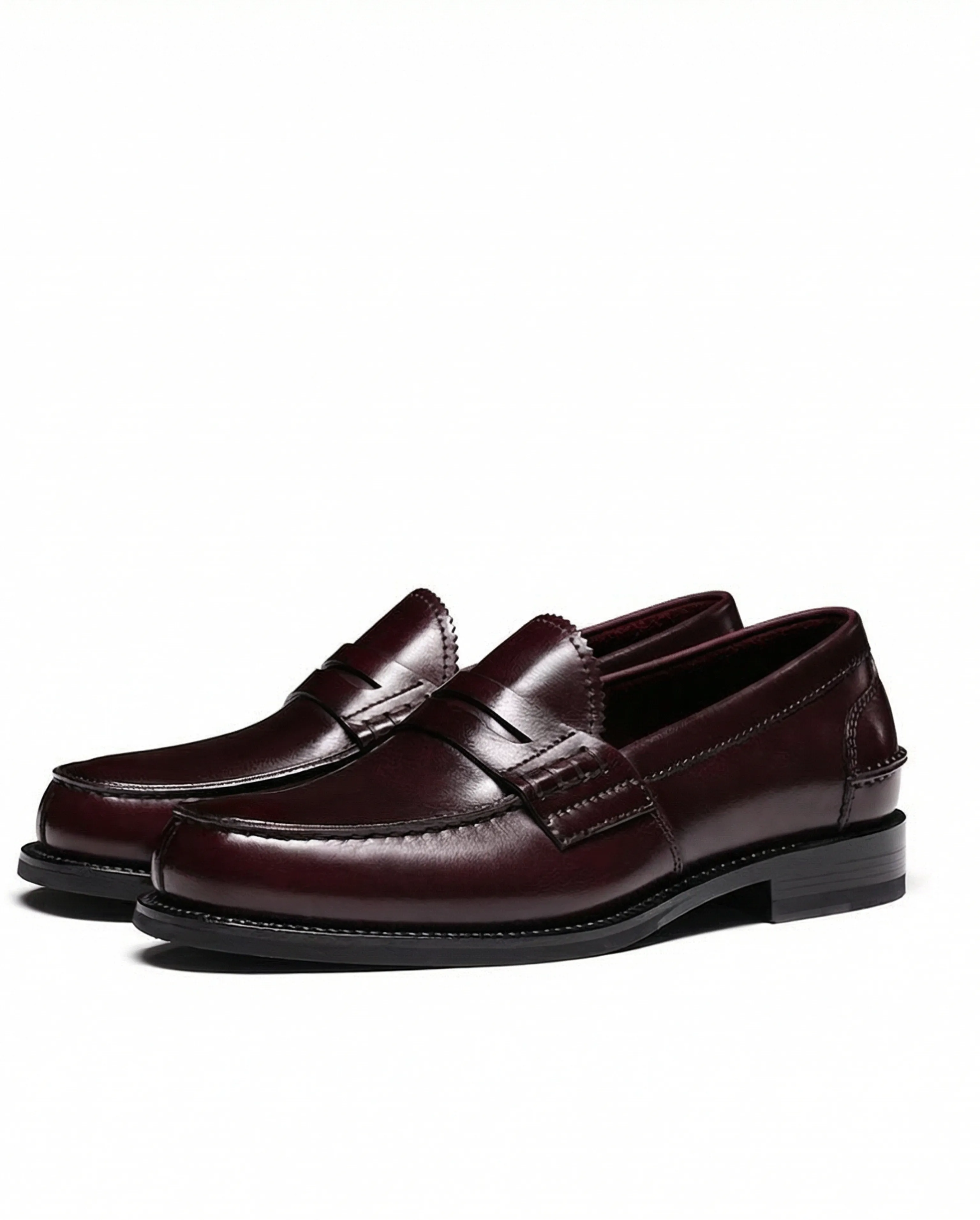 Goodyear-Welt Italian Leather Penny Loafers - Image 3